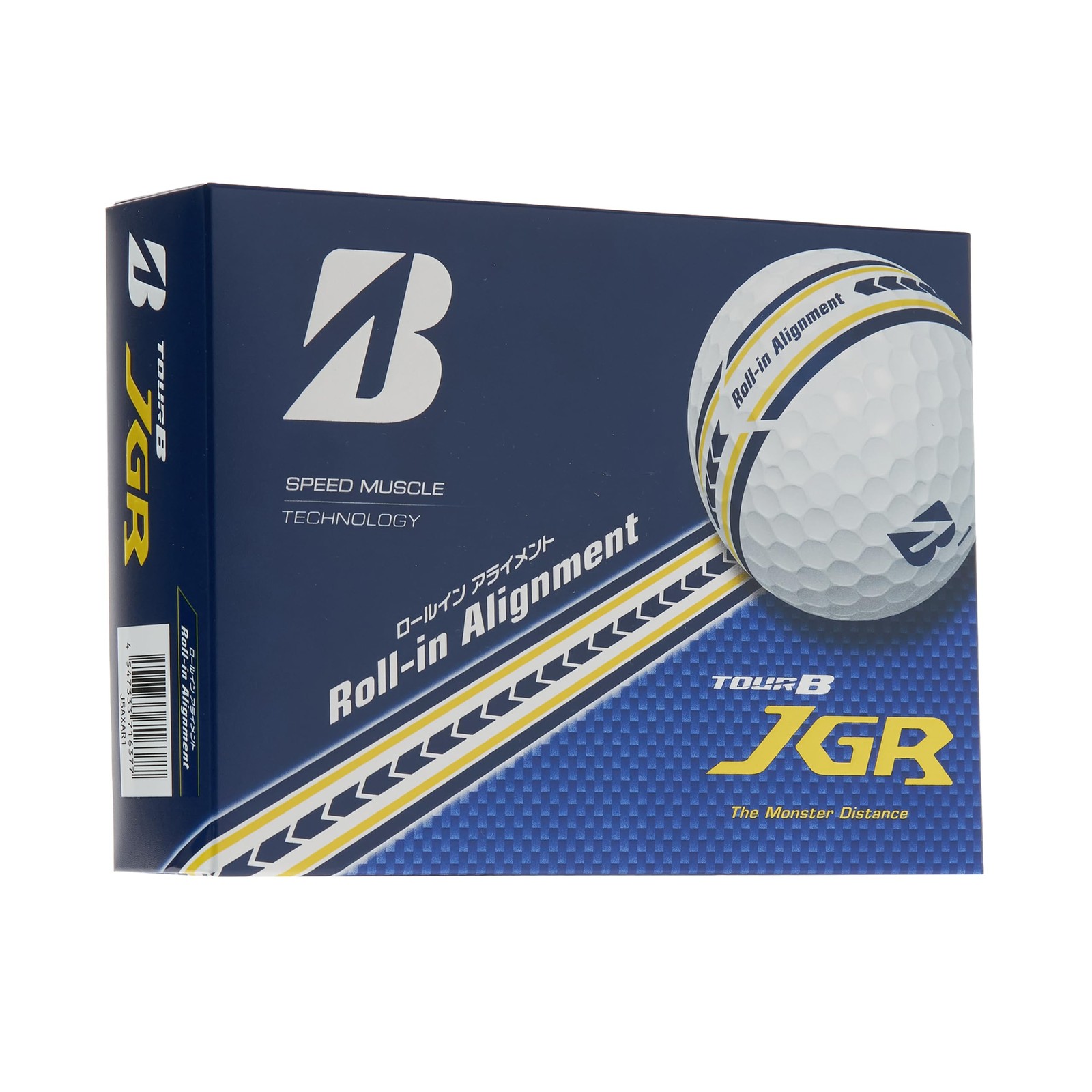 Bridgestone Tour B Jgr Roll-In Alignment Golf Balls, 2026 Model, 12-Pack, J5Axa_
