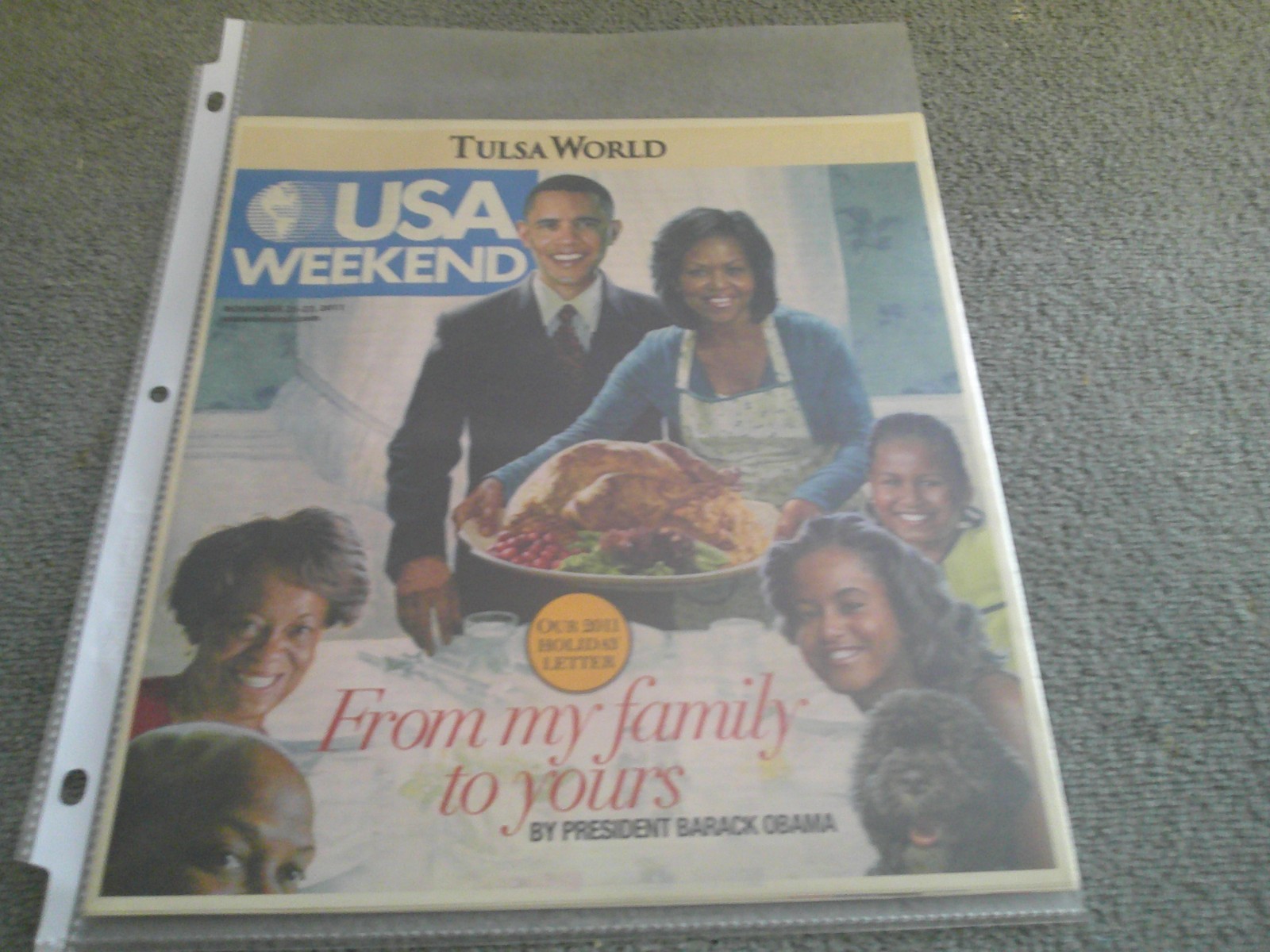 USA WEEKEND November 2011 OBAMA 