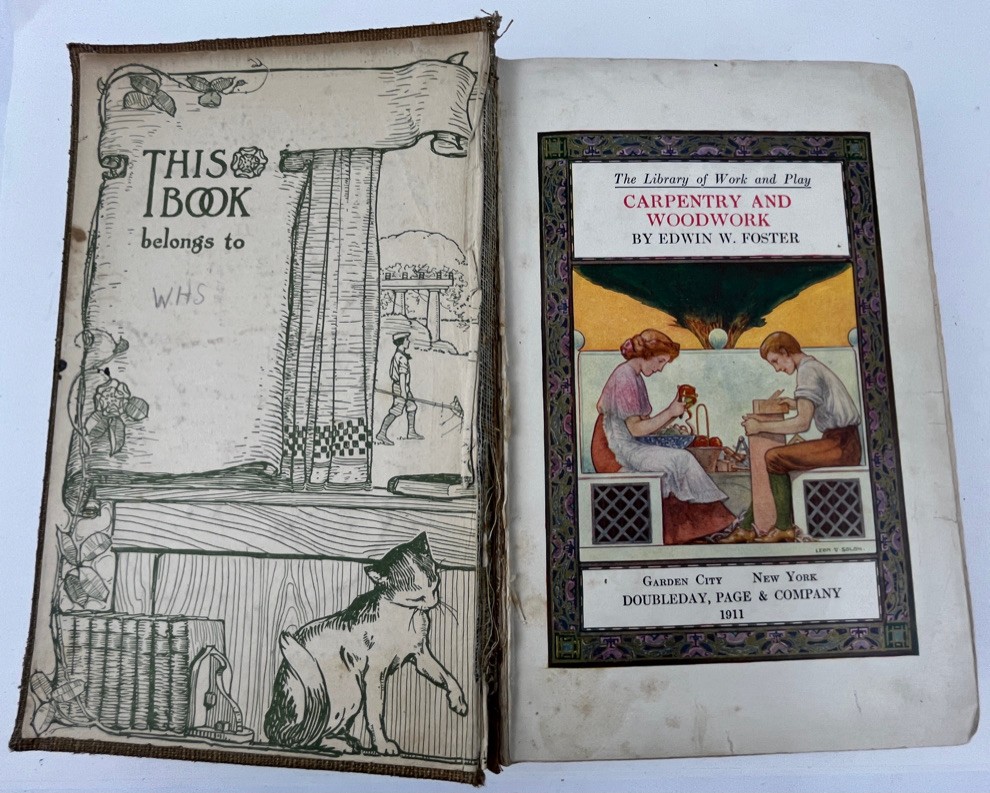 1911 Carpentry and Woodwork Library of Work & Play Edwin Foster Doubleday Page