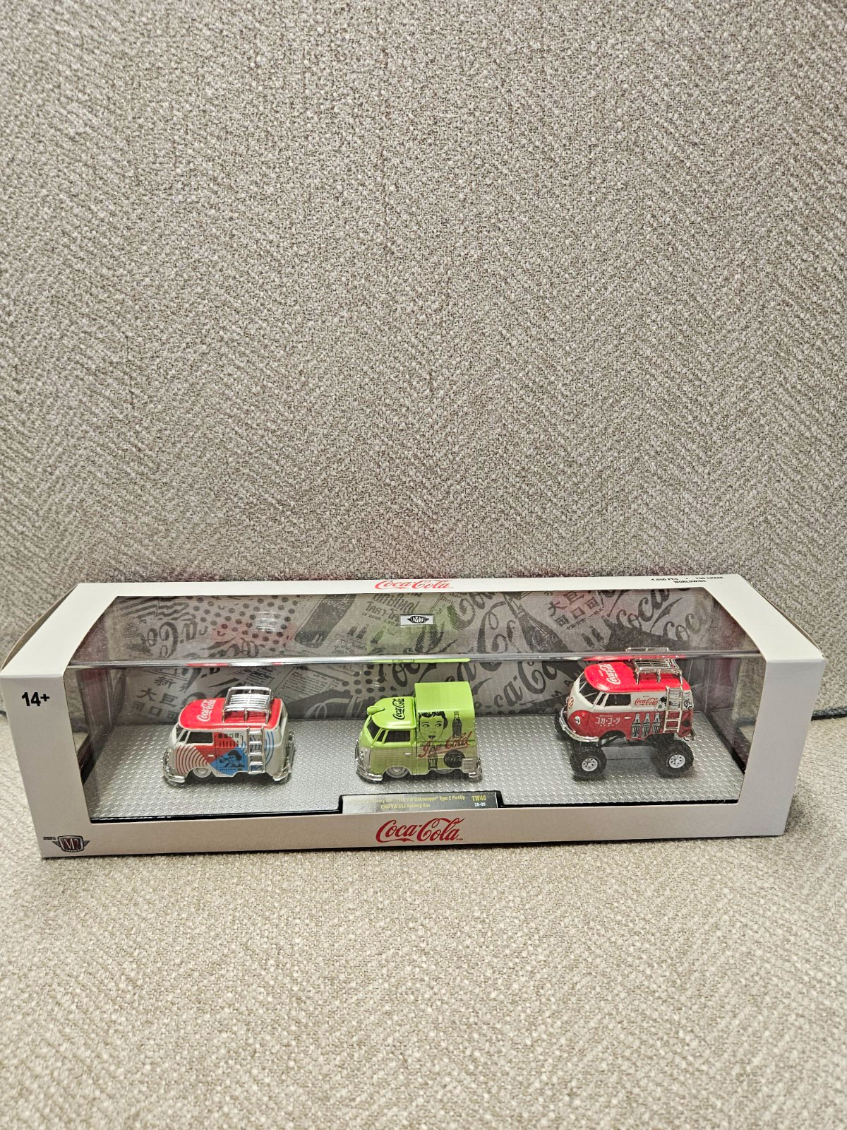 M2 Coca Cola Volkswagen Delivery Van Pickup 3 Piece Set Release TW-46