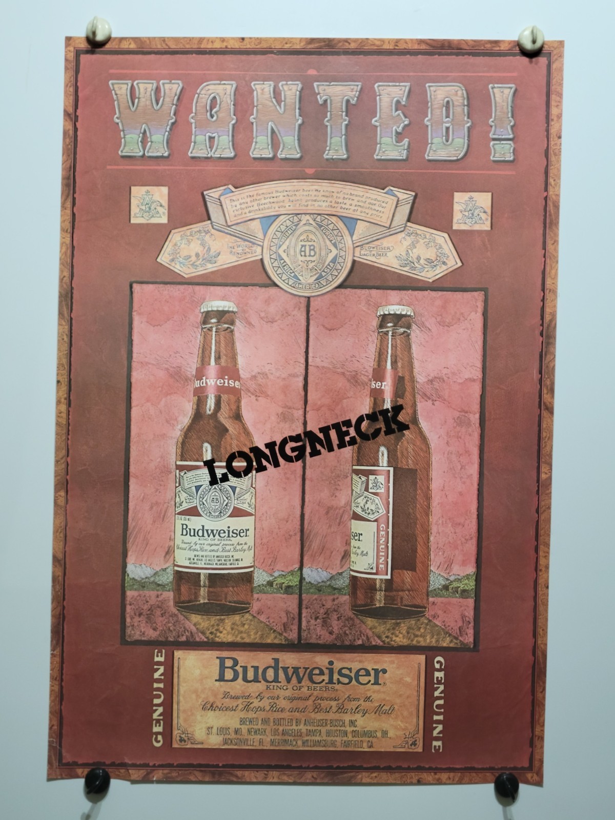 Vintage 1981 Budweiser \