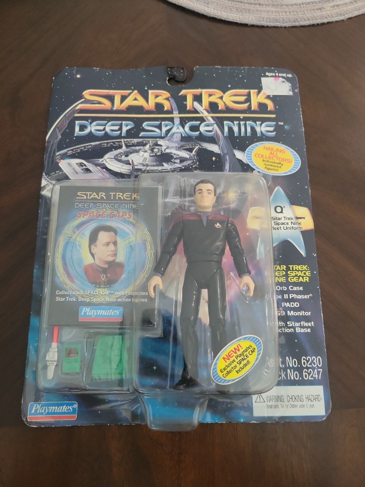 Vintage 1994 Action Figure, Star Trek Deep Space Nine, Q, Playmates