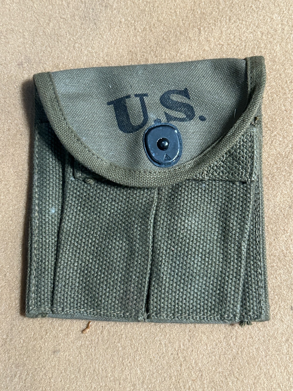 ORIGINAL WW2 US M1 CARBINE AMMO POUCH 2 POCKETS SURPLUS MILITARY
