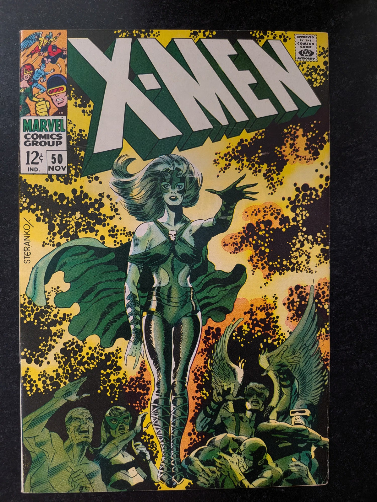 X-Men #50 1968 Marvel Silver Age Jim Steranko Polaris Cover