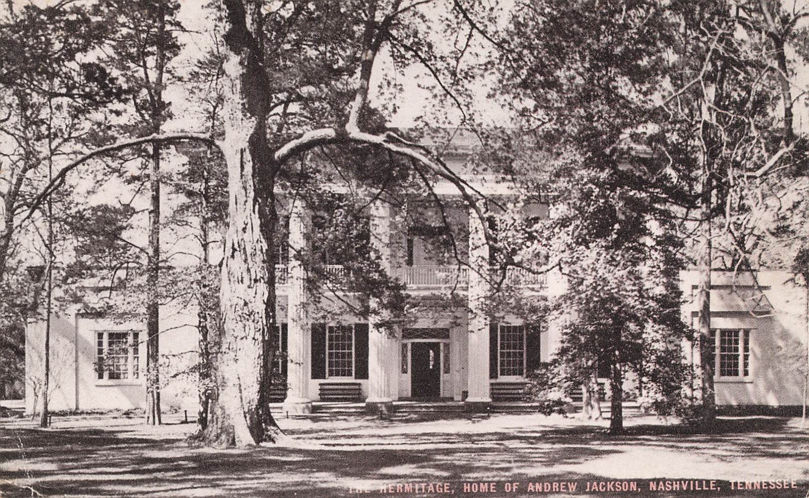 HERMITAGE HOME OF ANDREW JACKSON POSTCARD NASHVILLE TN TENNESSEE 1940s