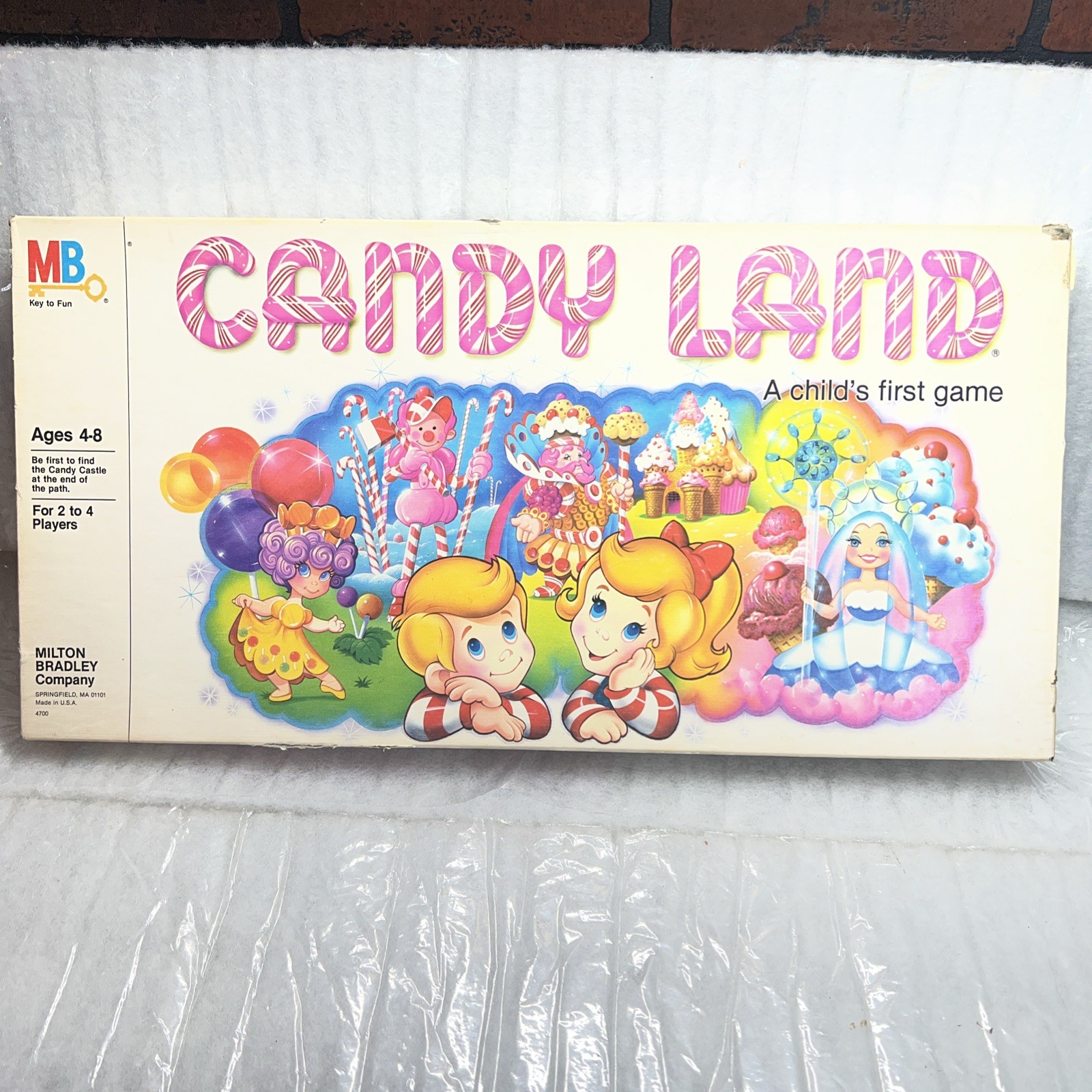 Vintage 1984 Candy Land Board Game Milton Bradley COMPLETE 64 Cards 4 Movers