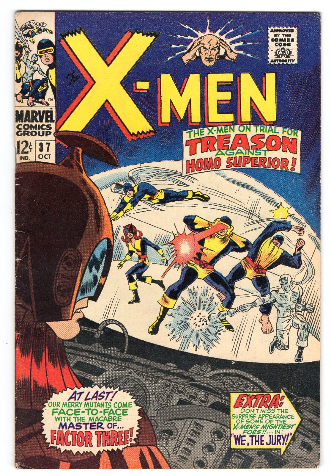 X-Men 37 1967 Marvel Comics VG/F 5.0 Marvel Girl Cyclops Beast Factor Three Blob