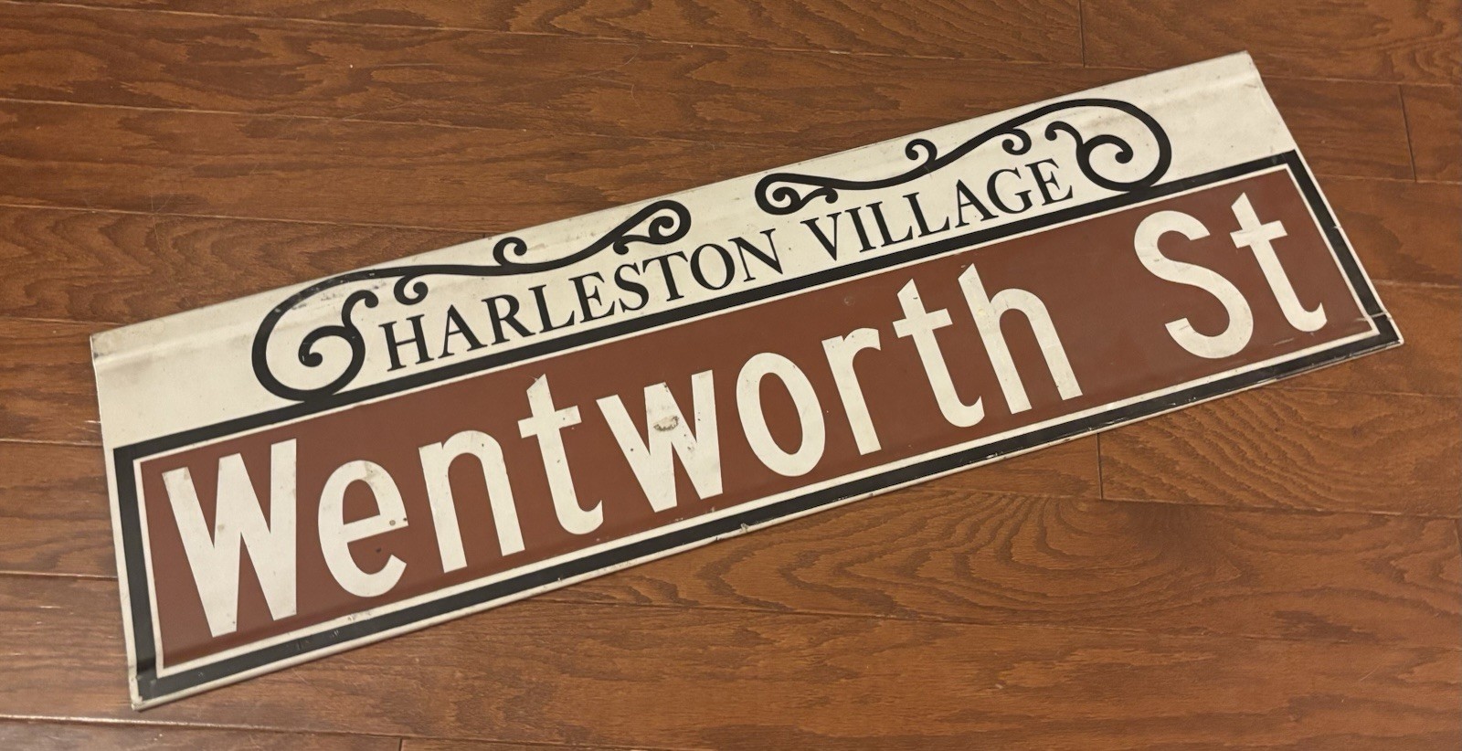 Retired Historic Harleston Village Wentworth Street Sign Charleston SC Rare