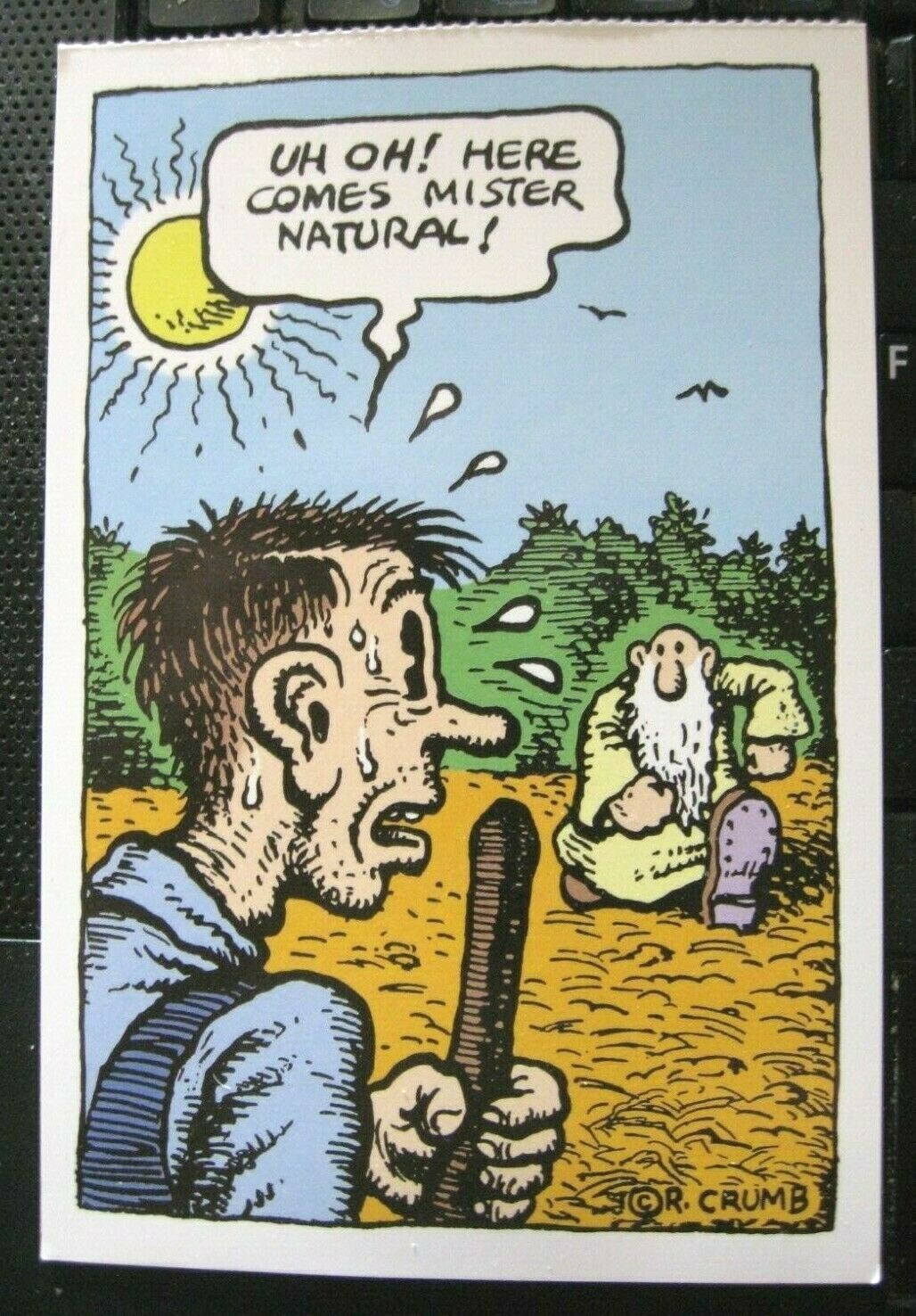 R Crumb 2002 postcard #151 Flakey Foont Mr Natural Kitchen 