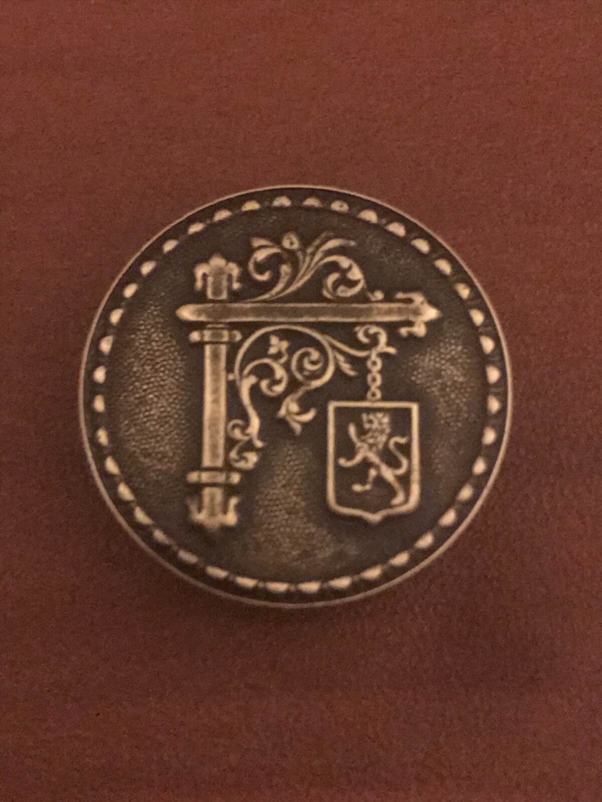 Vintage Original Peugeot Antique French Uniform Metal Button Peugeot Car Company