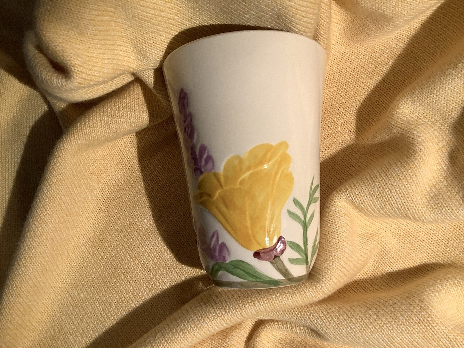 FRANCISCAN California POPPY  12 Oz Tumbler “GLOSSY & MINT & FLAWLESS”