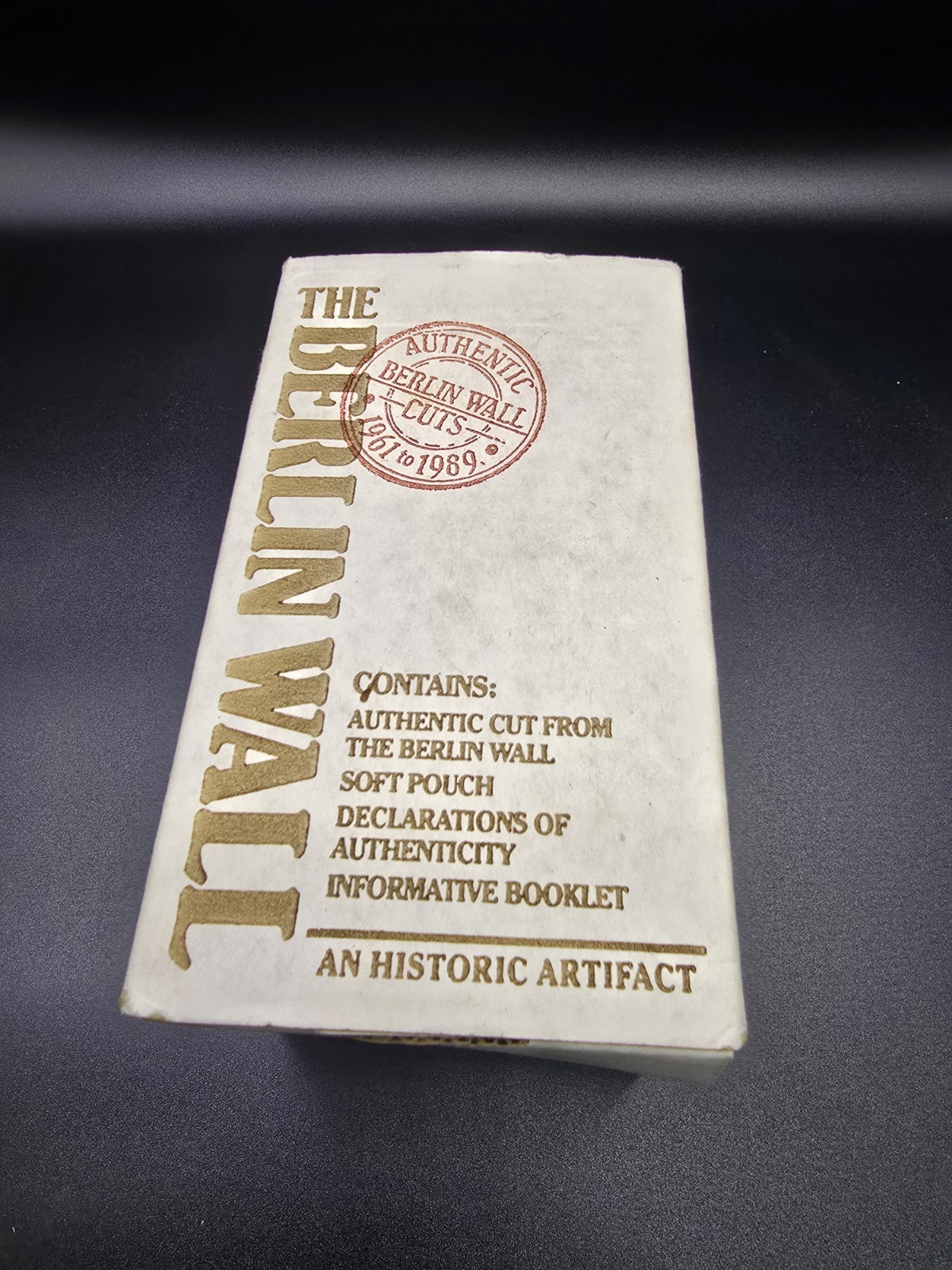 Berlin Wall Pieces With COA/Declaration Of Origin Pouch Map Hyman Products 1989