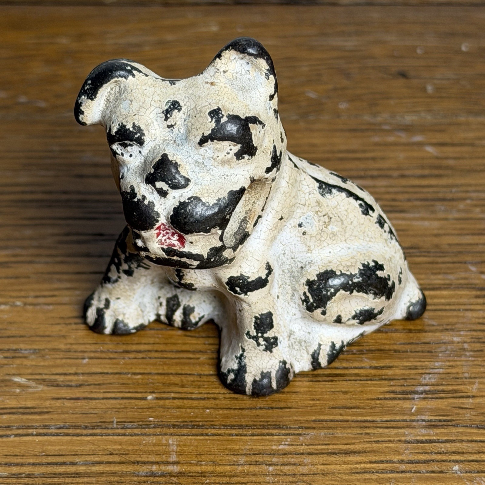Cast Iron Worlds Fair Dog Pencil Holder Paperweight