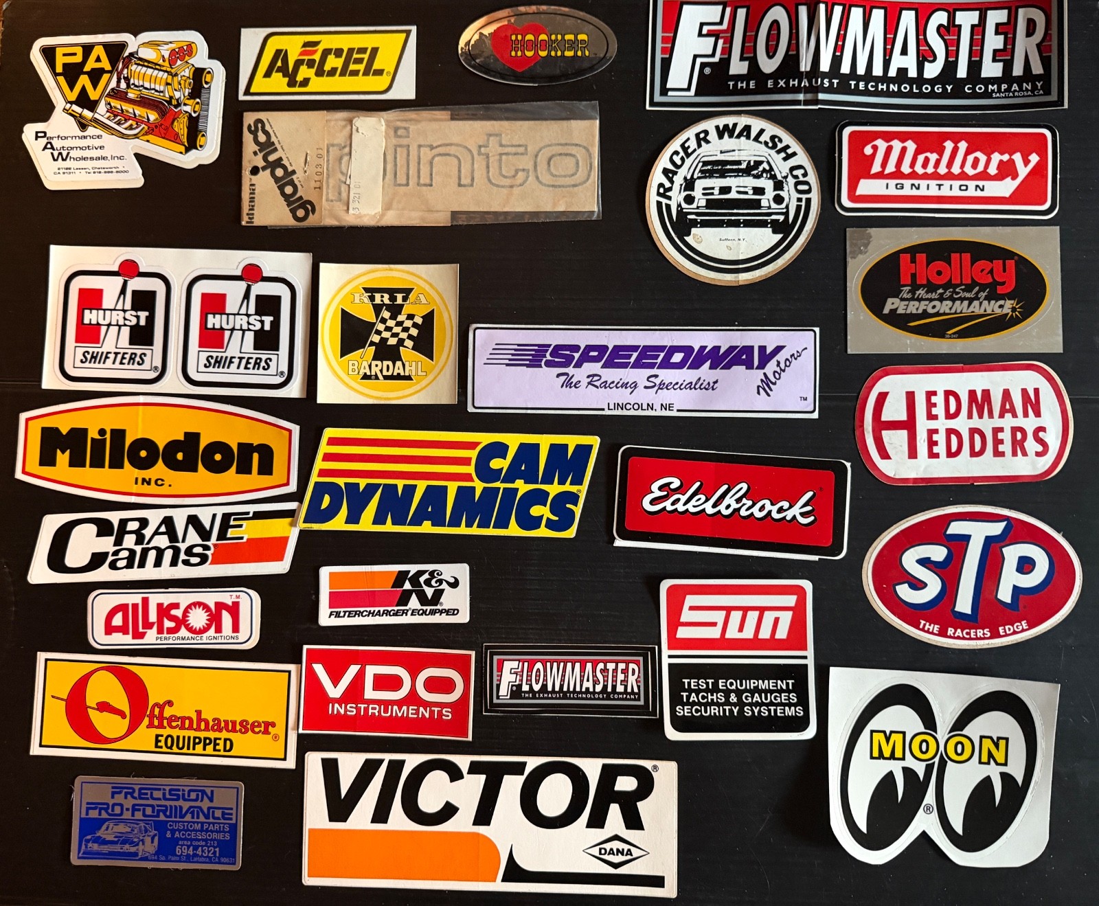 Lot of 26 Vintage 1970\'s 80\'s Original Drag Racing Hot Rod Muscle Car Stickers