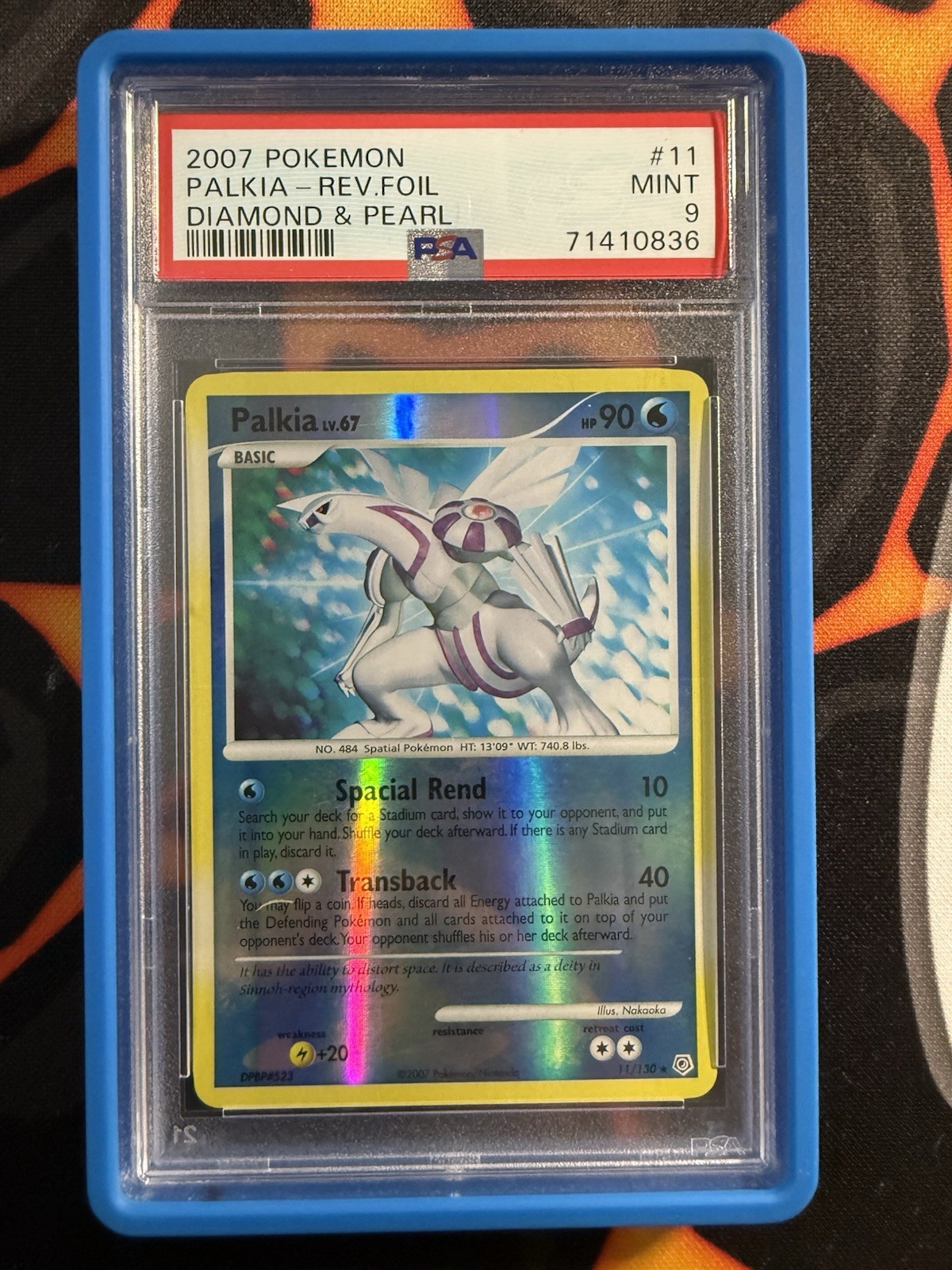 Pokémon 2007 Diamond & Pearl Palkia Reverse Foil #11 PSA 9 English POP 12