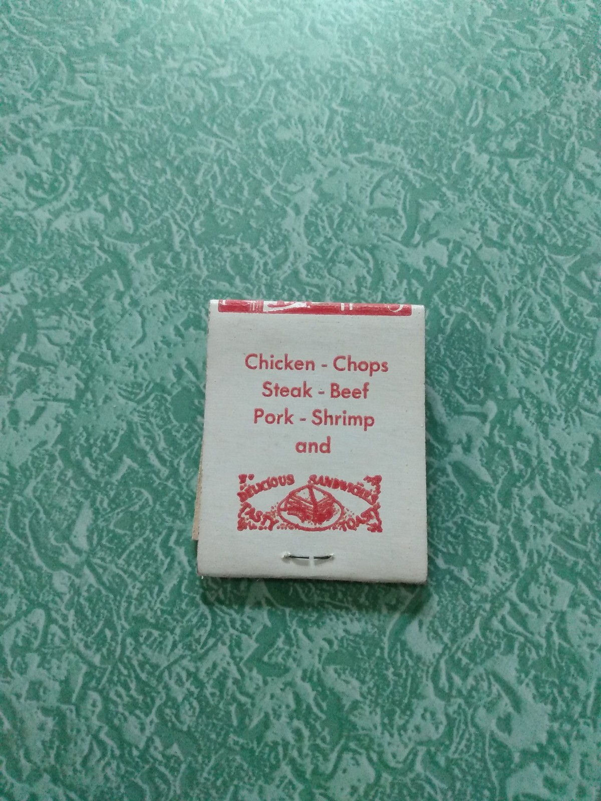 Vintage Matchbook Ephemera Collectible A21 Tonidale Oakdale Pennsylvania restaur