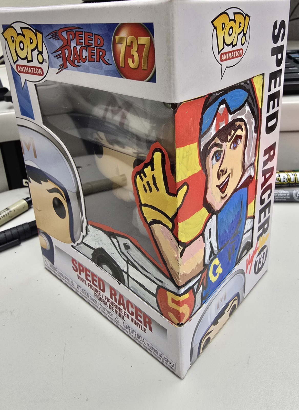 Custom Speed Racer Funko Pop #737- Unique Artwork by Me