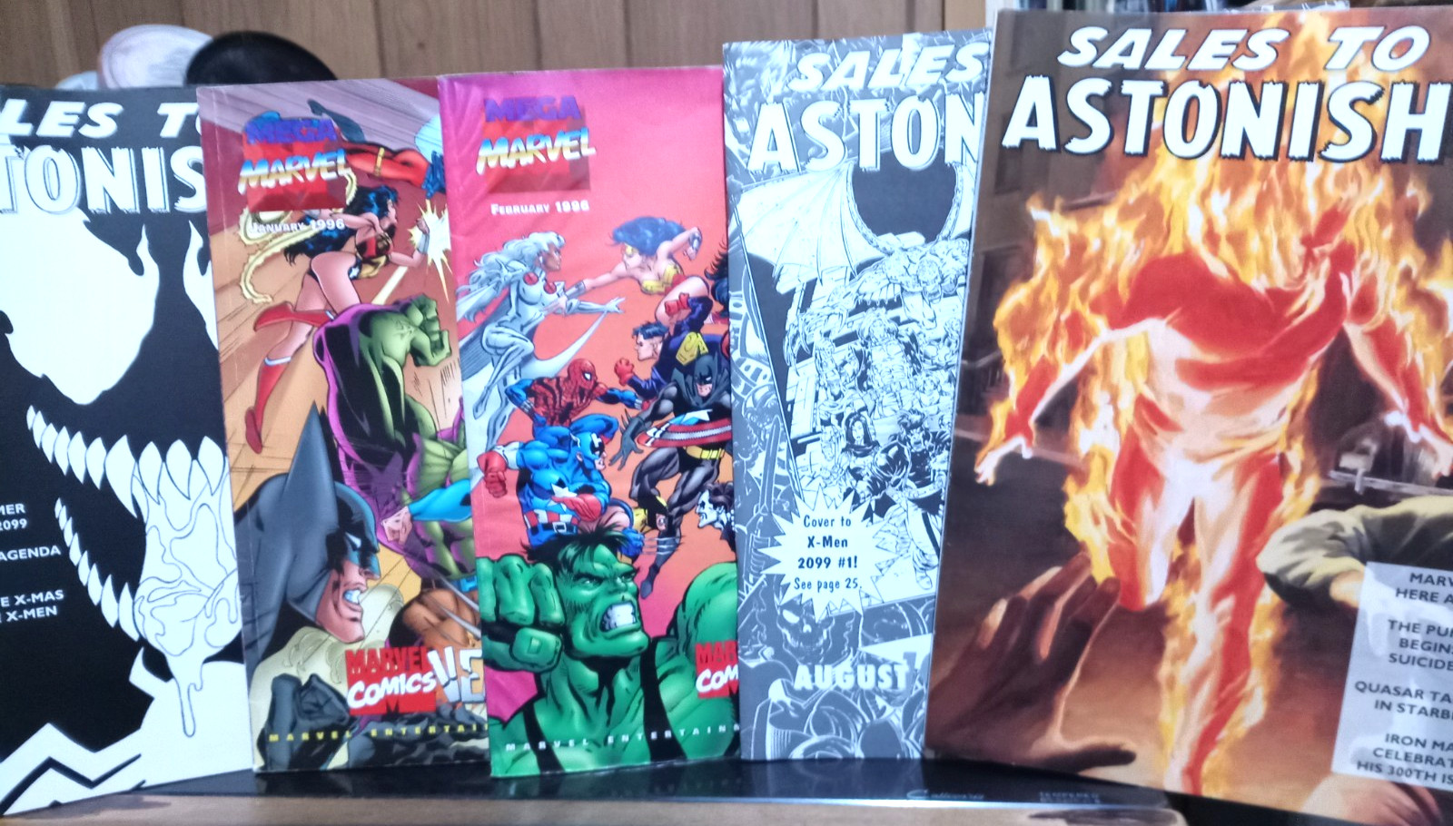 Rare Sales to Astonish Marvel Comics Aug, Nov, Dec 1993 MegaMarvel Jan, Feb 1996
