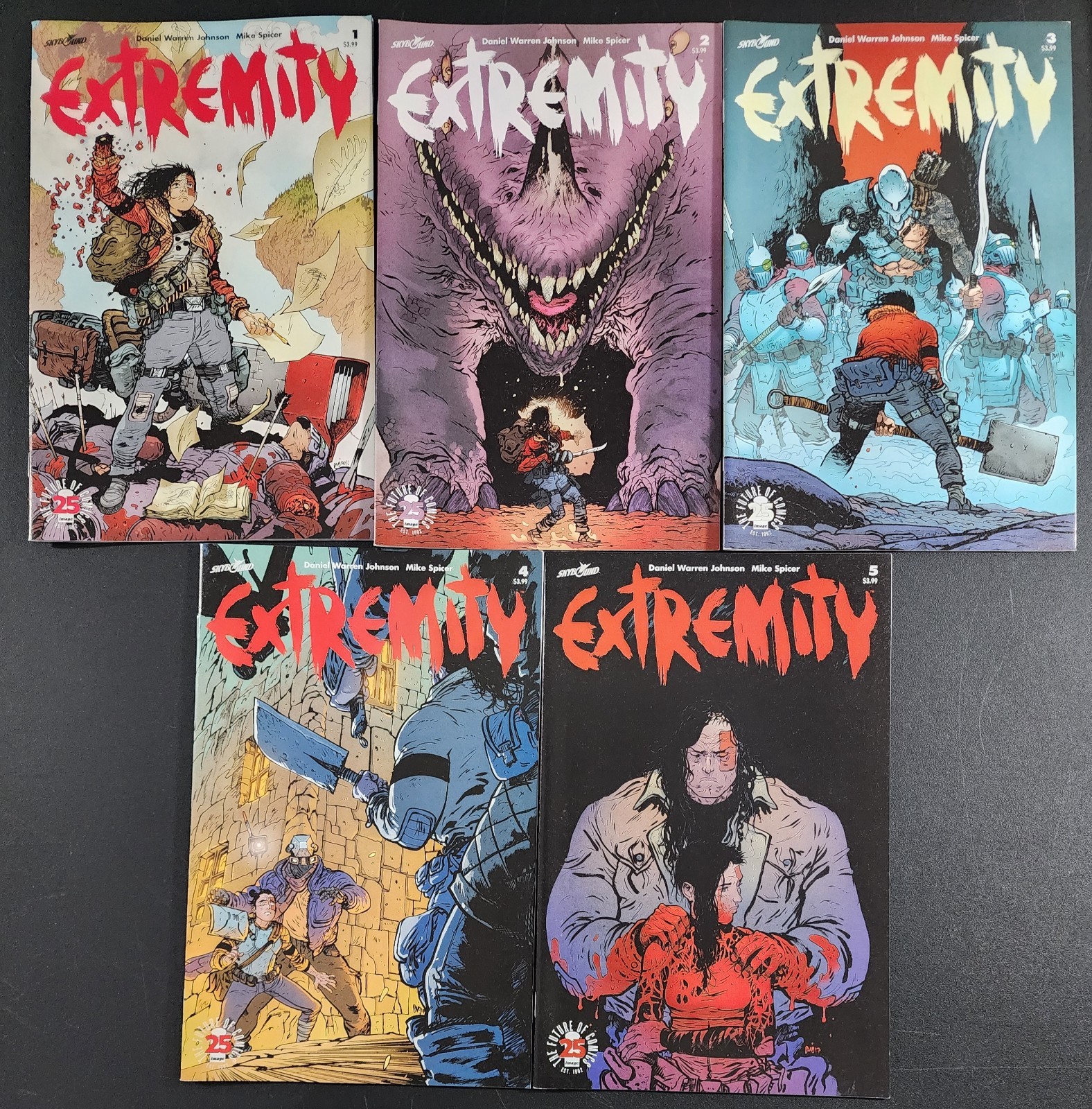 Extremity #1, 2, 3, 4, 5  NM/NM+  Image Comics 2017  Daniel Warren Johnson 