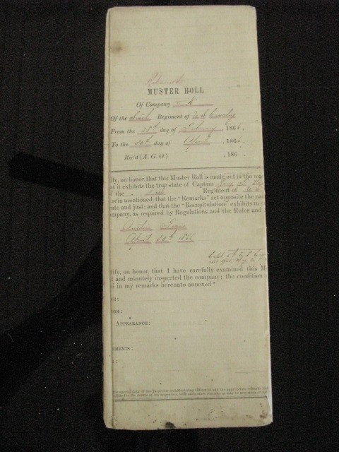 AUSTIN TEXAS 6TH US CAVALRY MUSTER ROLL COMANCHE WAR 1866