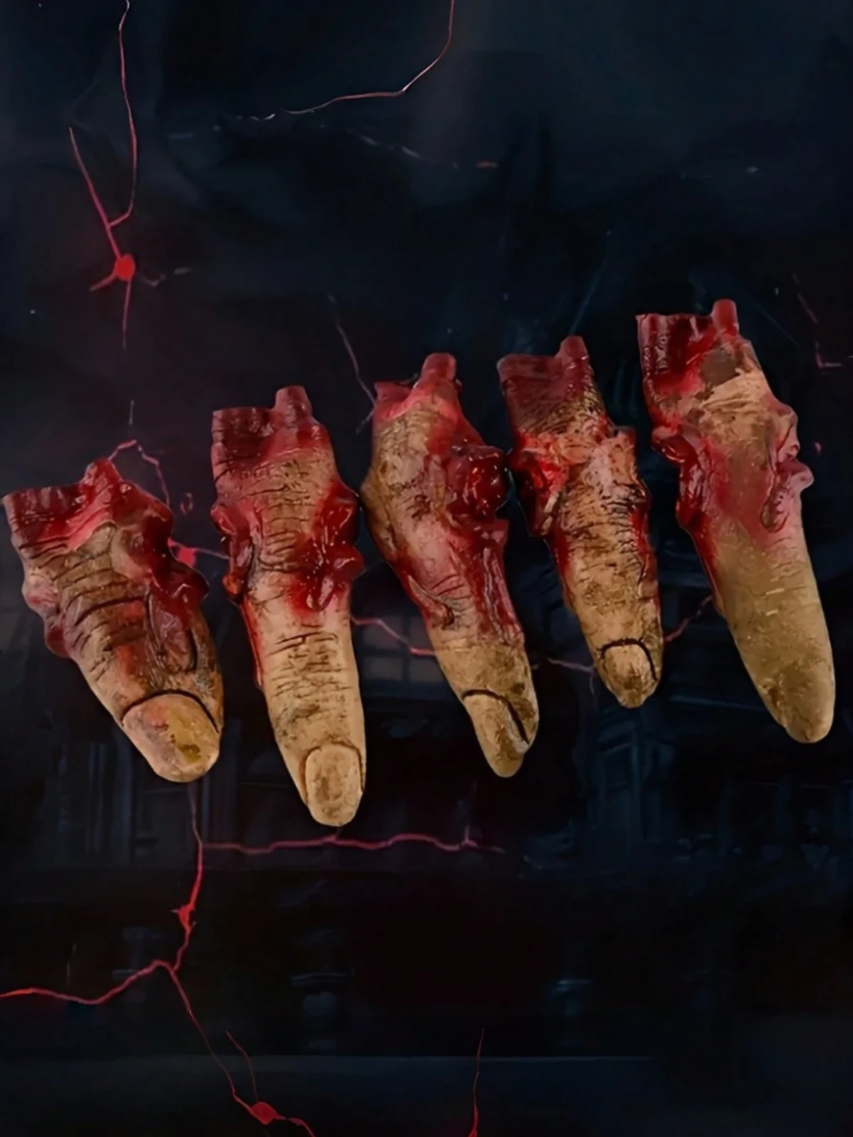 5pcs/1pc Bloody Severed Finger Halloween Horror Prop, Scary Realistic Severed Fi