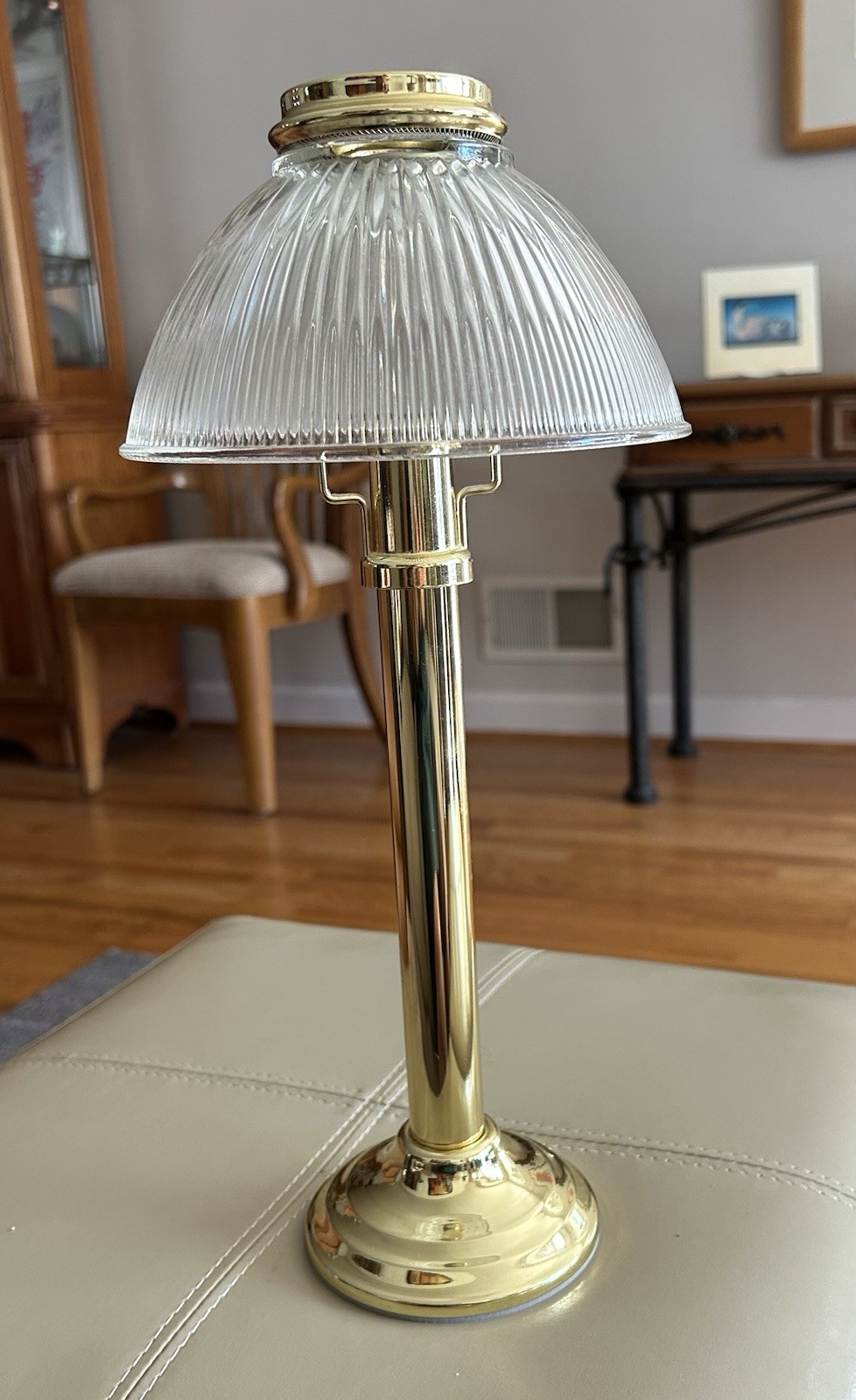 Vintage PartyLite Candle Lamp Brass Tone No Box