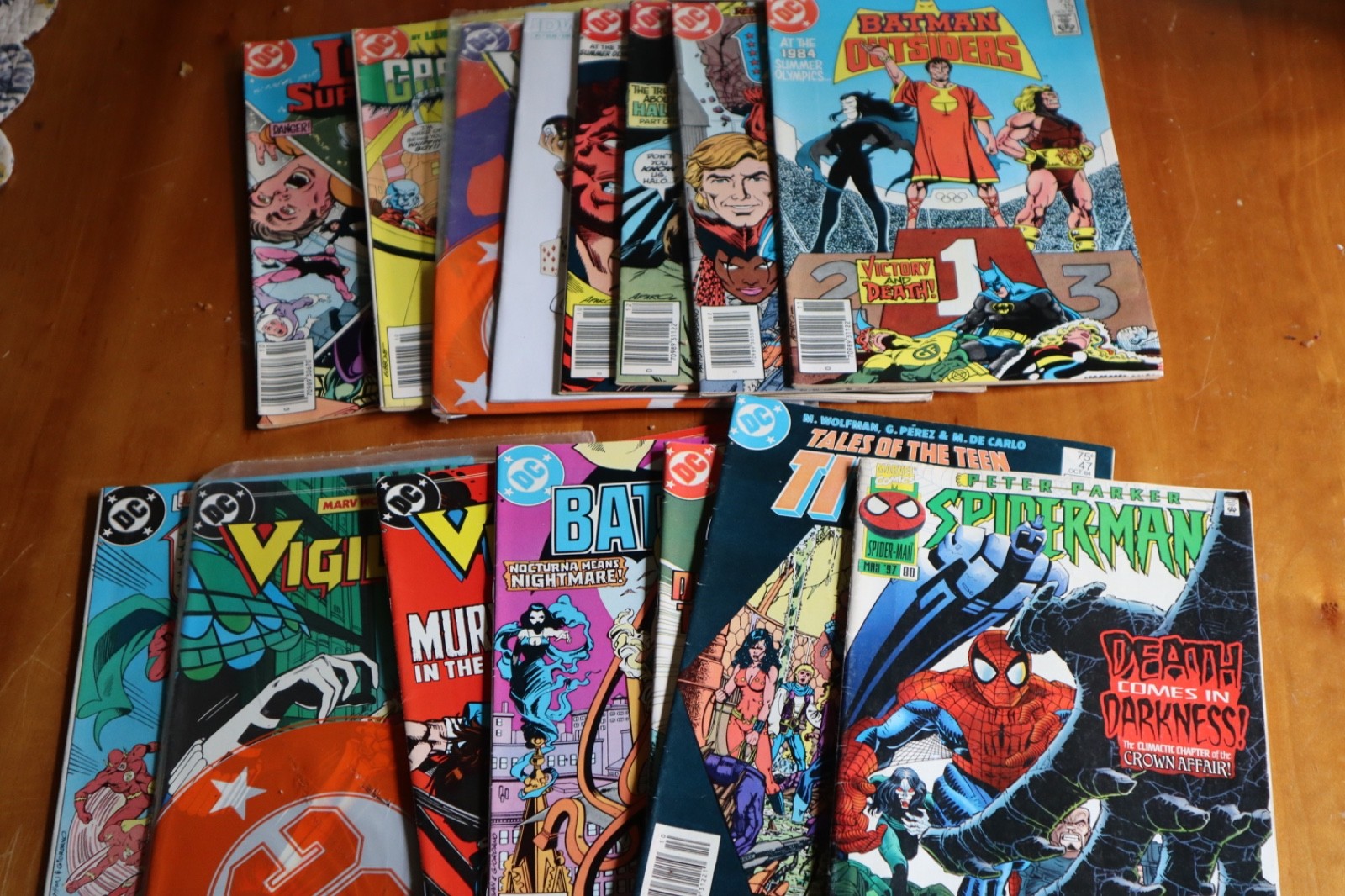 A selection of classic vintage comic books
