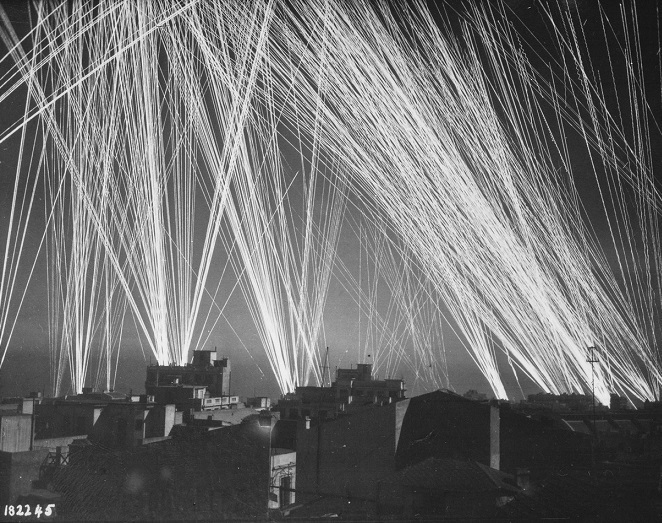 Anti-Aircraft Firing on German Bombers 8\