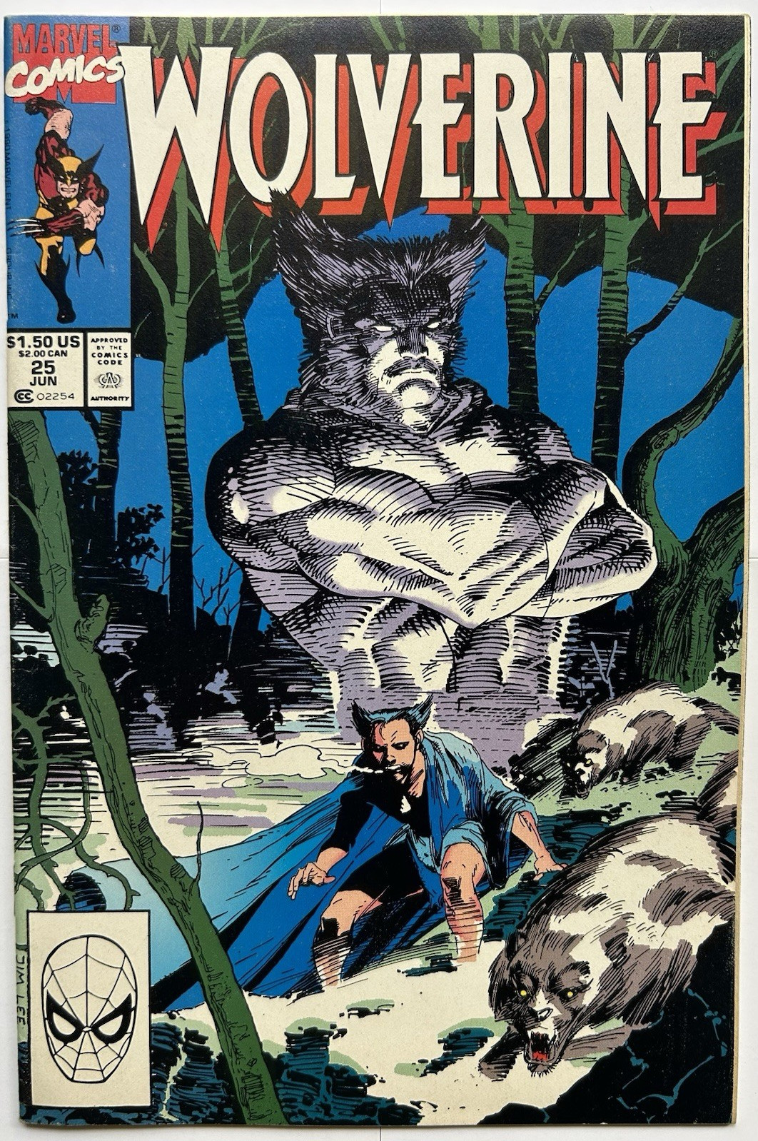 Marvel Comics Wolverine #25 (1989) Copper Age Jim Lee Cover/Writer