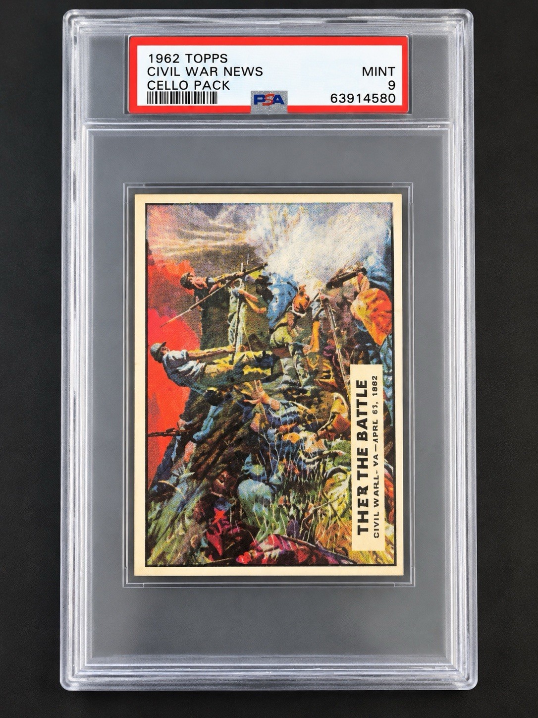 1962 Topps Civil War News Unopened Cello Pack PSA 9 MINT