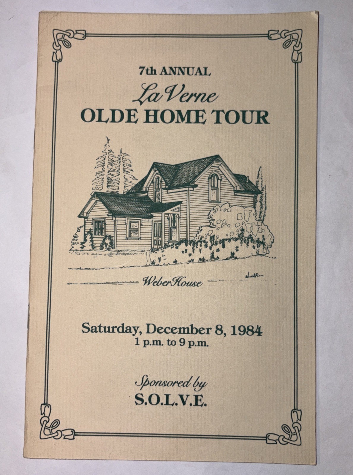 7th Annual La Verne, California Olde Home Tour 1984 Booklet