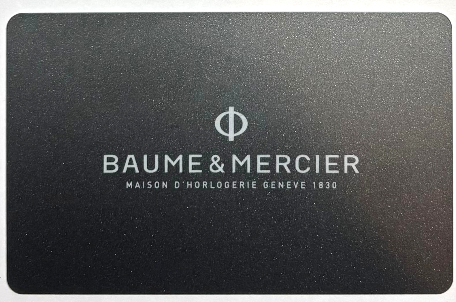 Baume & Mercier Blank Empty Warranty Certificate Guarantee International OEM