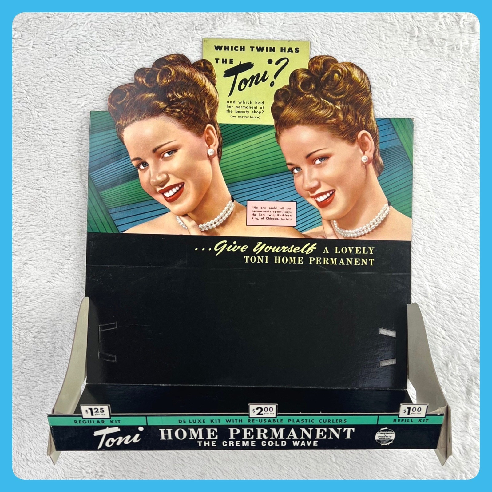 1950s Toni Hair Vintage Advertising Sign 16