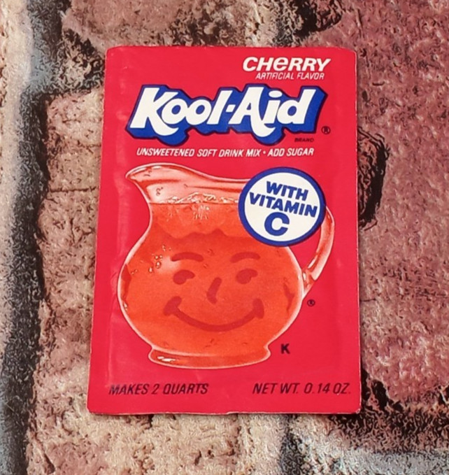 Vintage Kool Aid Cherry Drink Mix Unopened Packet