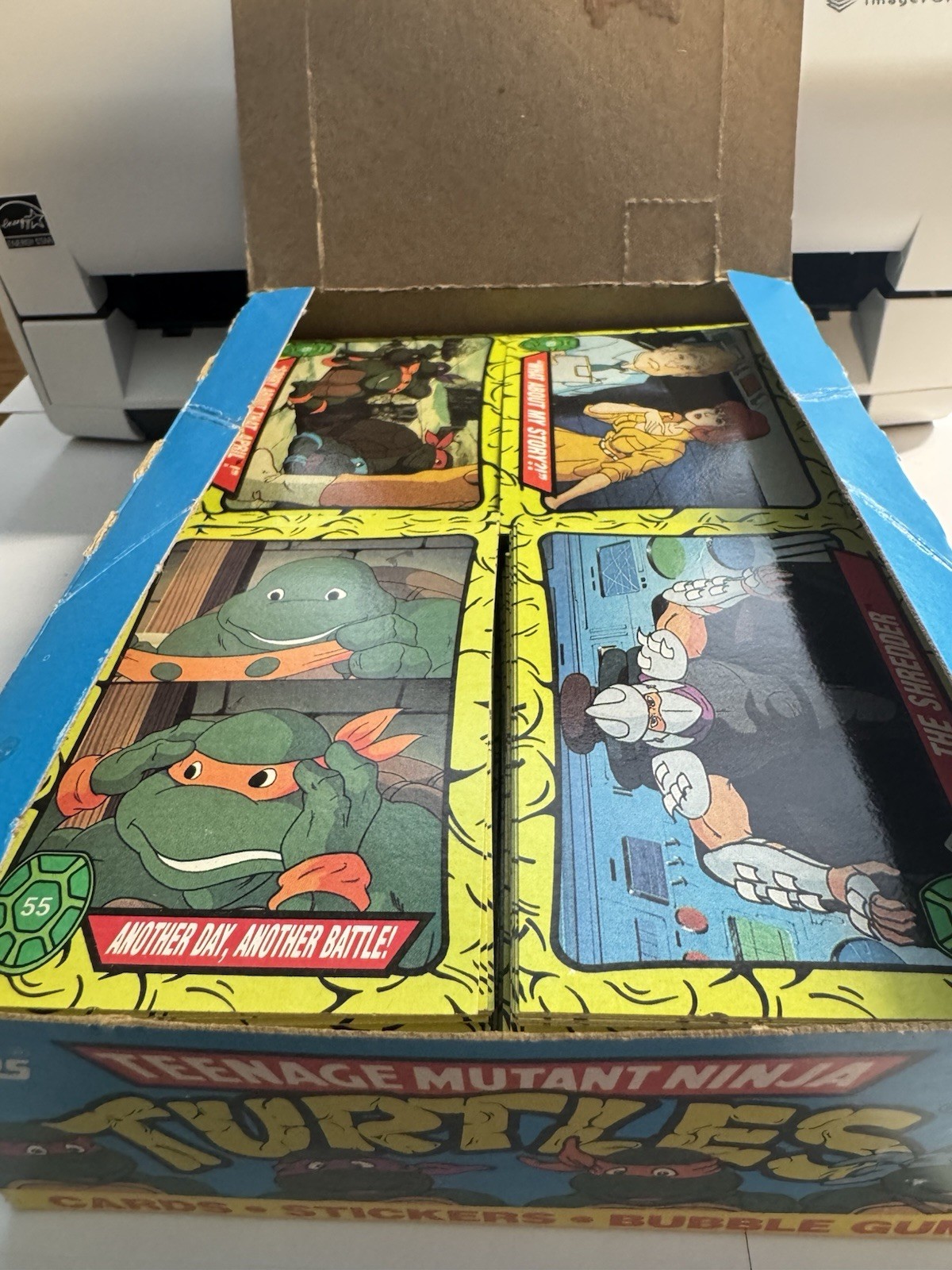 1989 Topps Teenage Mutant Ninja Turtles LOT OF 400+ Cards Newly Opened w/ Box
