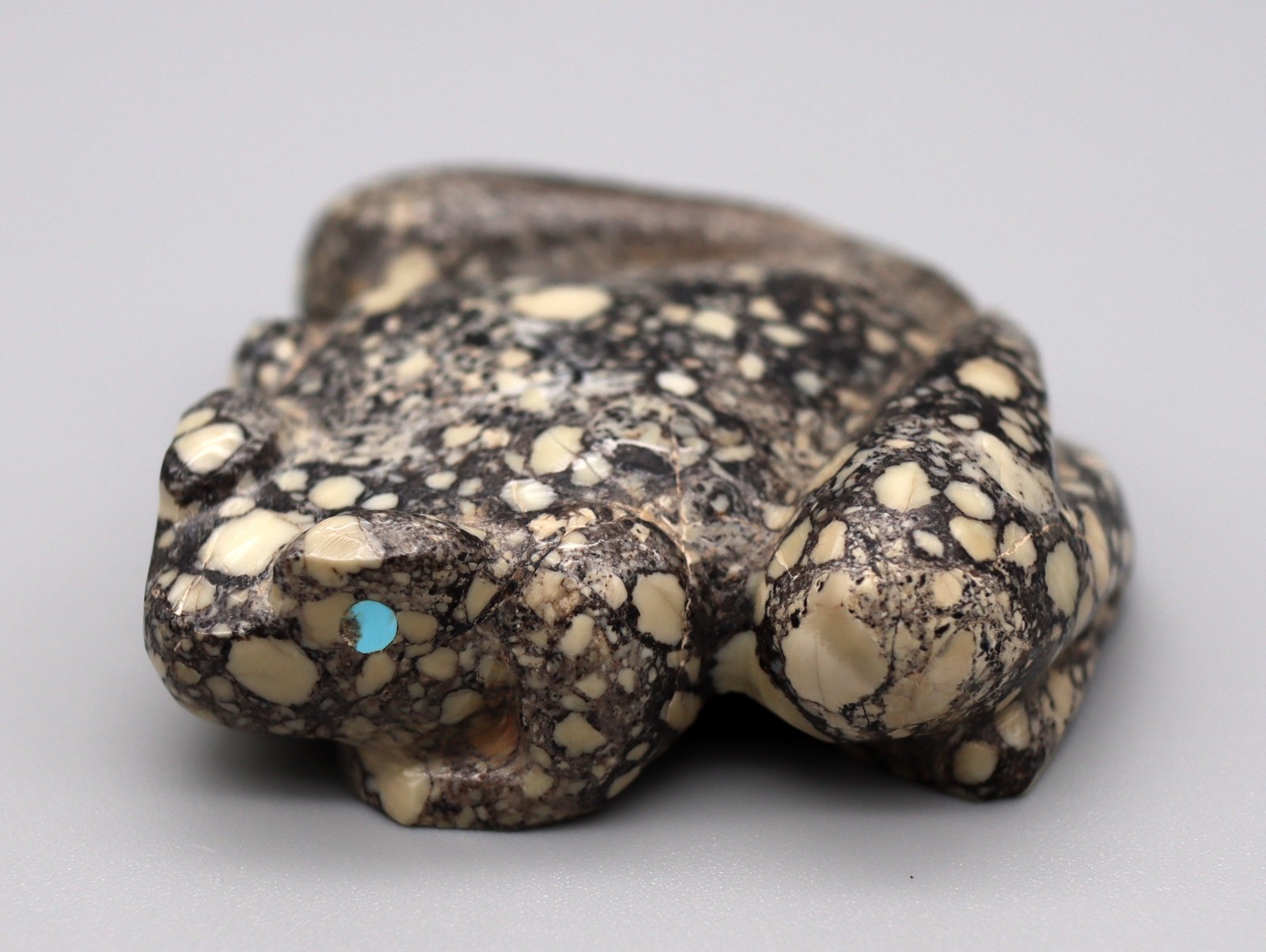Brian Yatsattie Variscite or Magnesite Zuni Frog Fetish