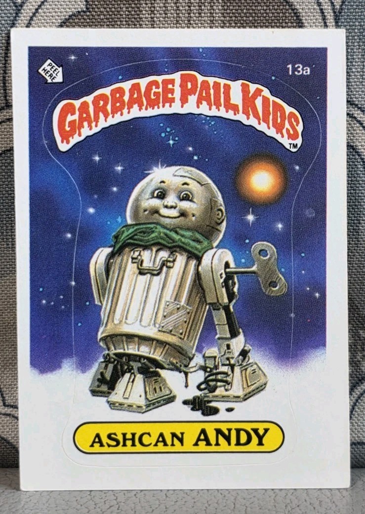 1985 Topps Garbage Pail Kids 1st Series 1 Ashcan Andy #13a - Matte USA - R2D2