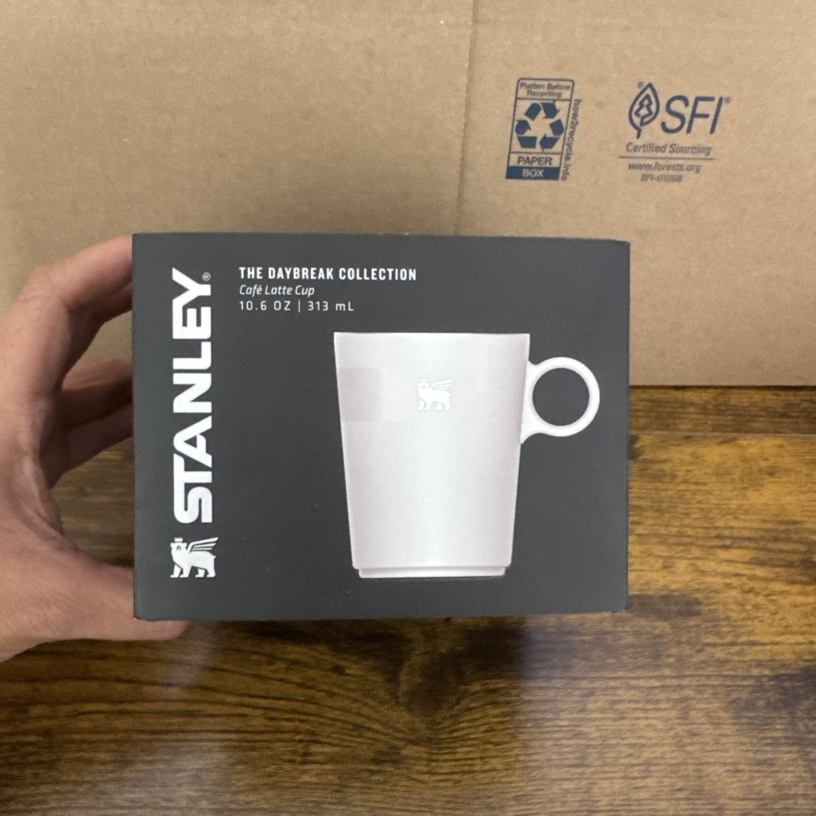 Stanley DayBreak Cafe Latte Cup 10.6 oz Pale Stone NEW IN BOX Rare