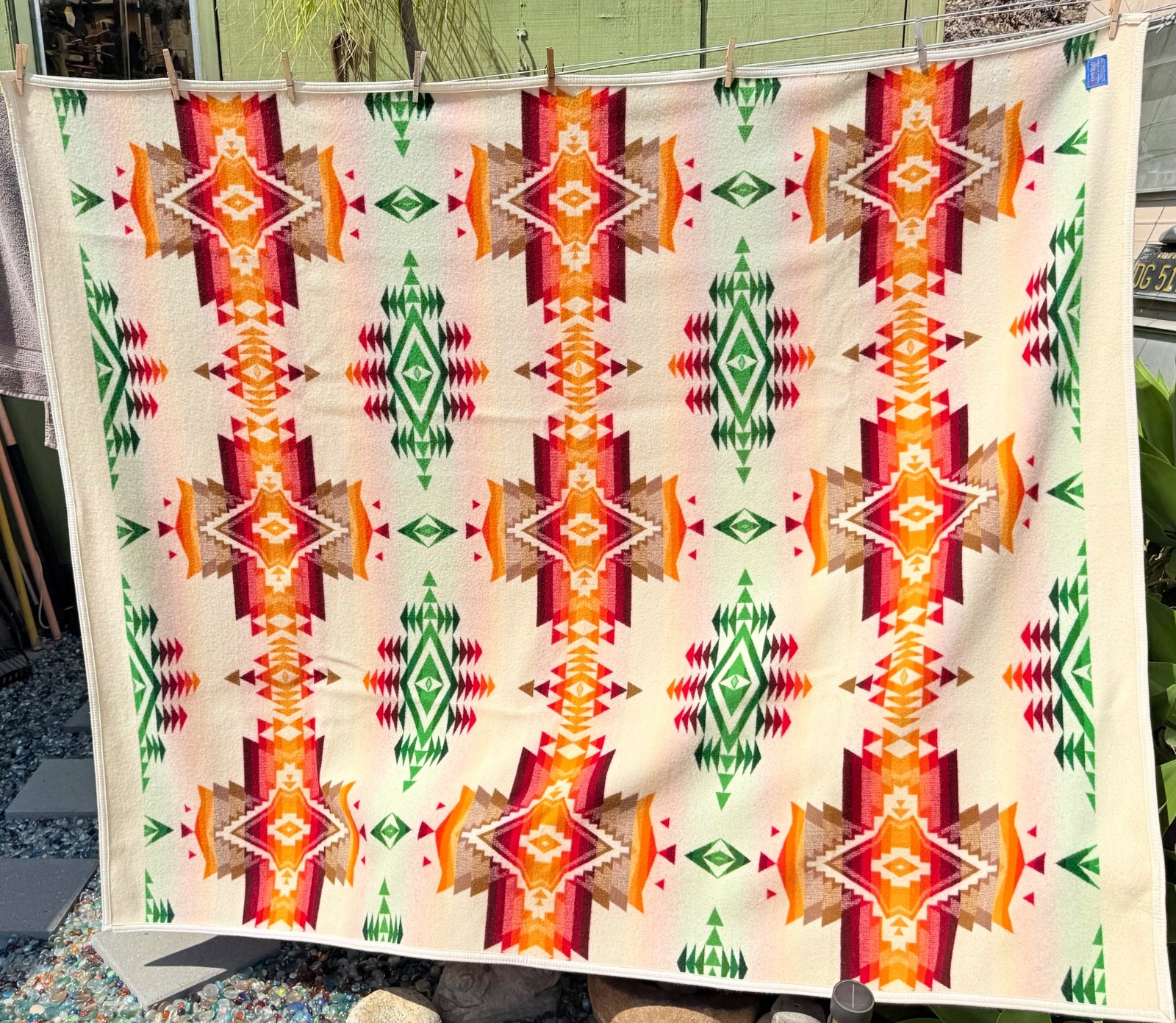Vintage Pendleton Beaver State Chief Joseph Queen Size Wool Blanket 66