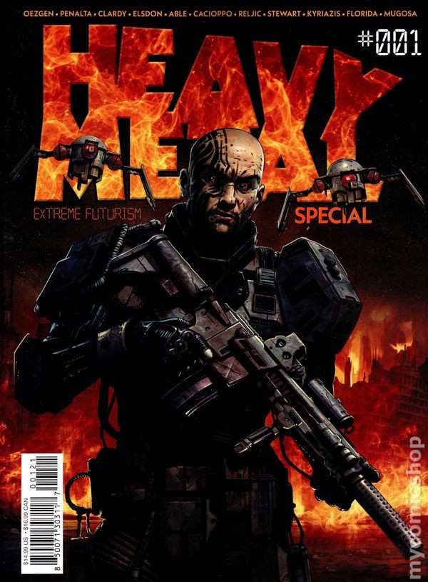 Heavy Metal Magazine Special Extreme Futurism 1B 2026 Stock Image