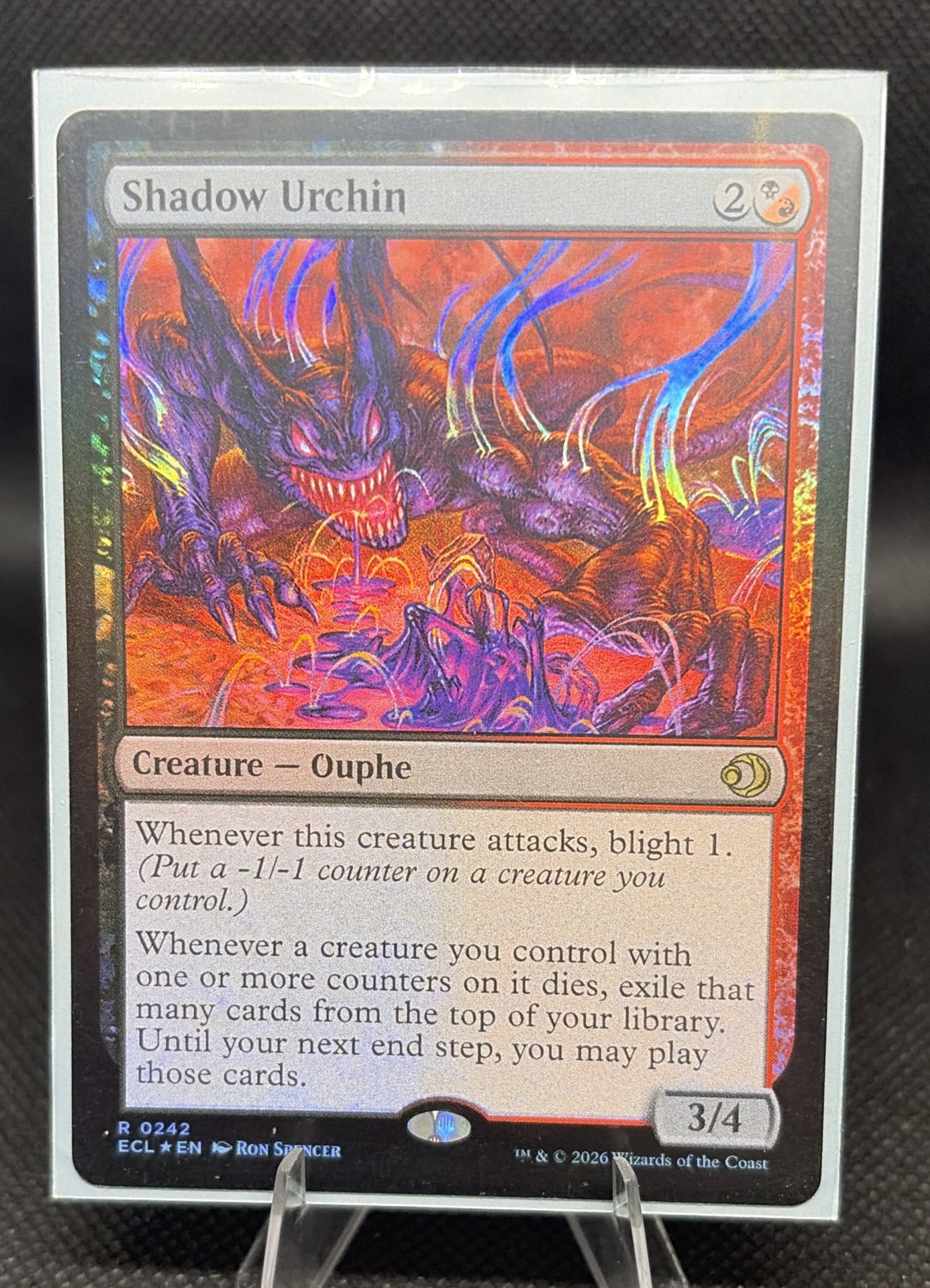 Shadow Urchin Lorwyn Eclipsed Foil