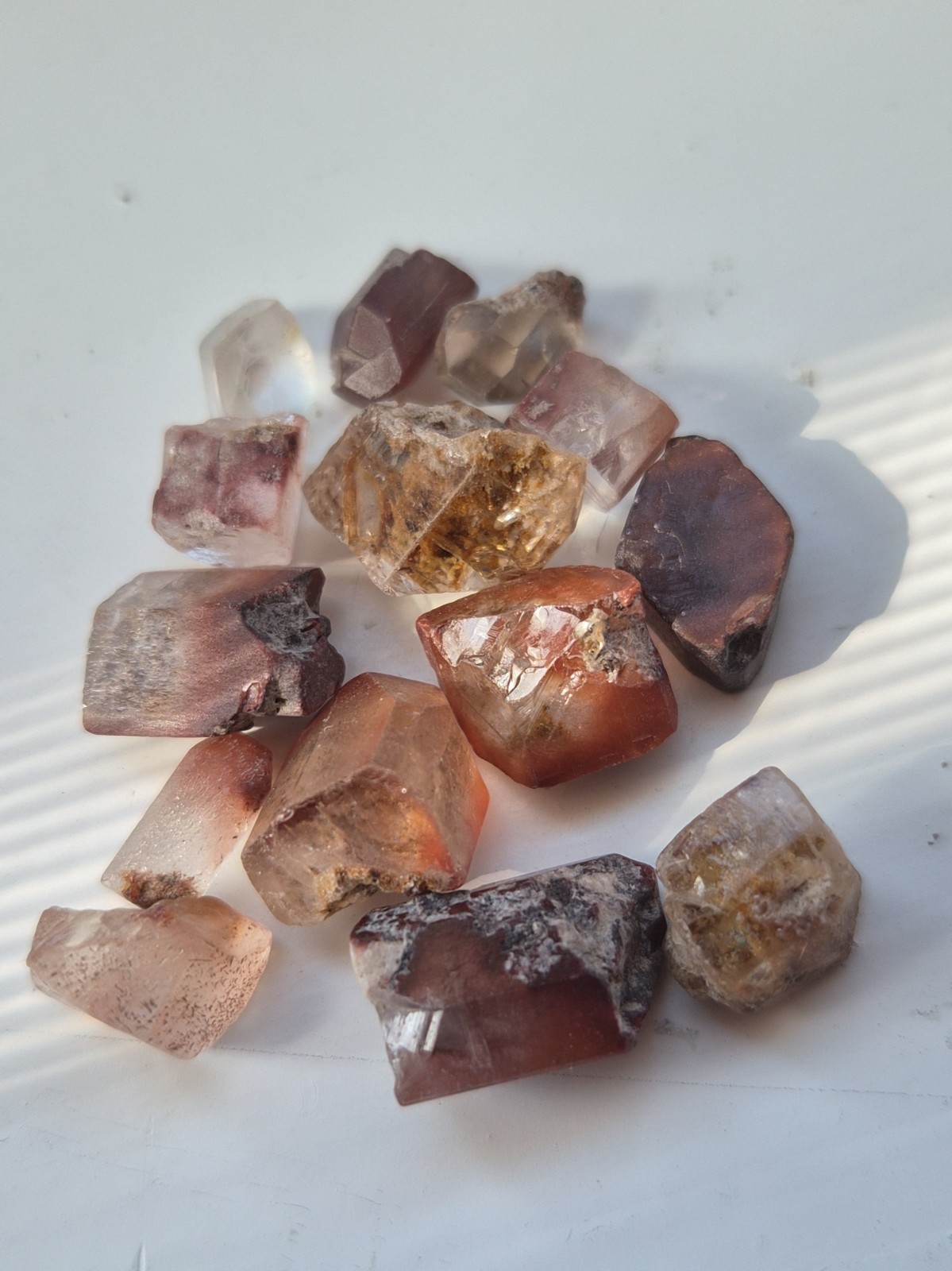 18g Rough Golden Imperial Topaz Crystal Pieces From Miner's Estate
