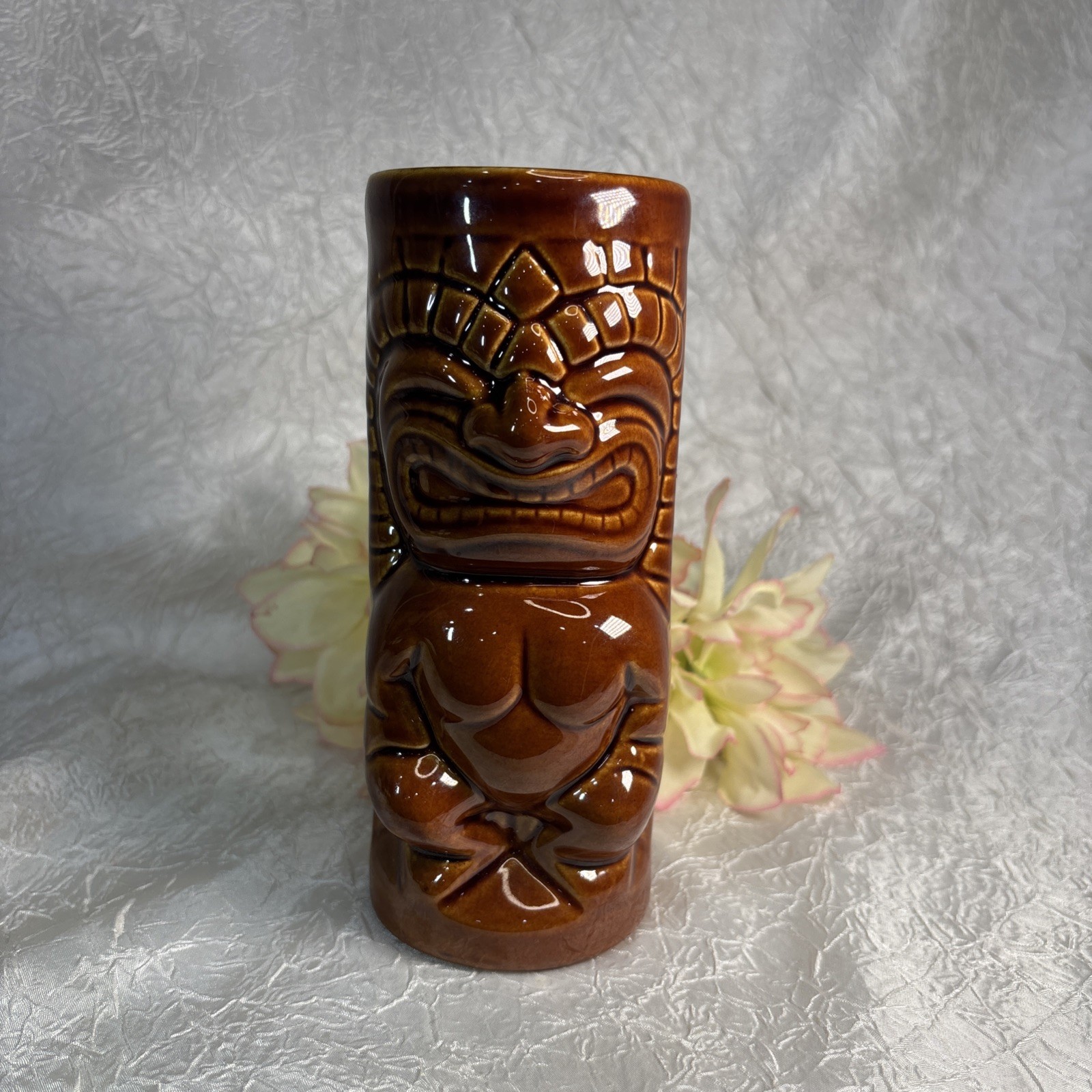 Vintage Mai Kai Tiki Mug Two Tone Mara Amu Polynesian Restaurant Barware E Free