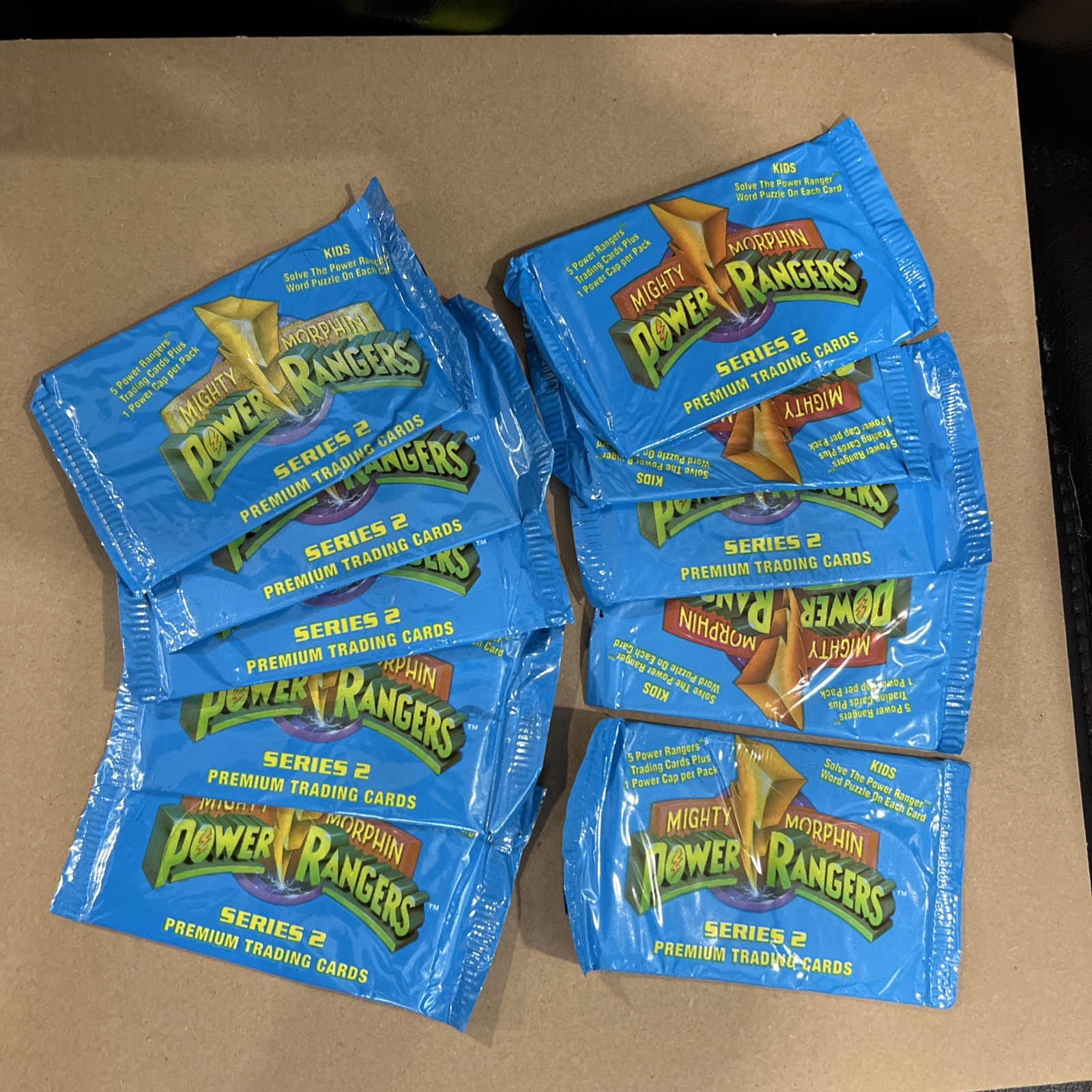 Mighty Morphin Power Rangers Series 2 Premium Trading Cards (10 Packs) Sealed
