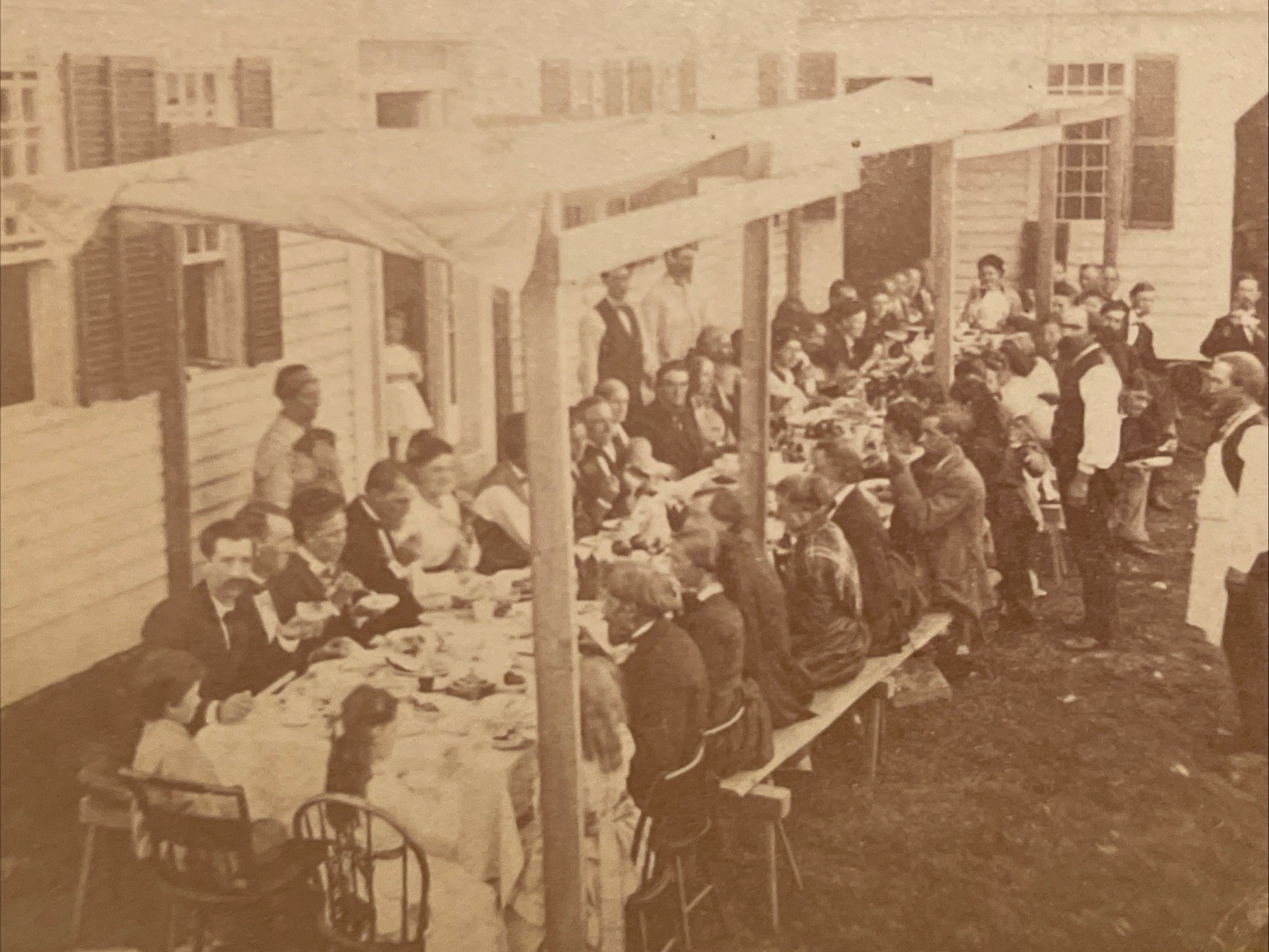 1872 J.A. French NH Stereoviews x10 Stone Family Reunion Swanzey Genealogy