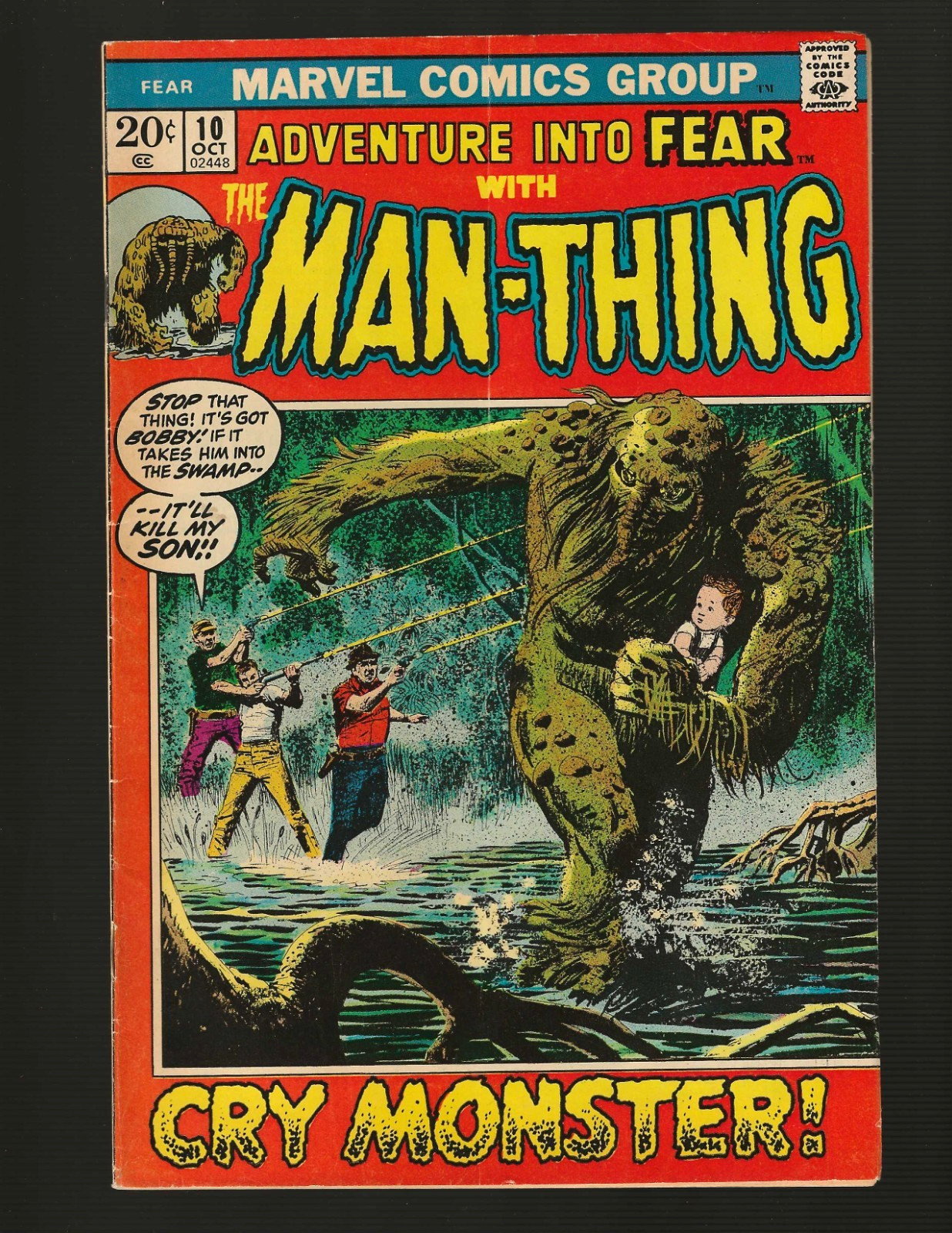 Adventure into Fear # 10 (5.5) 10/1972 Marvel 20c Picture Frame Key Bronze-Age