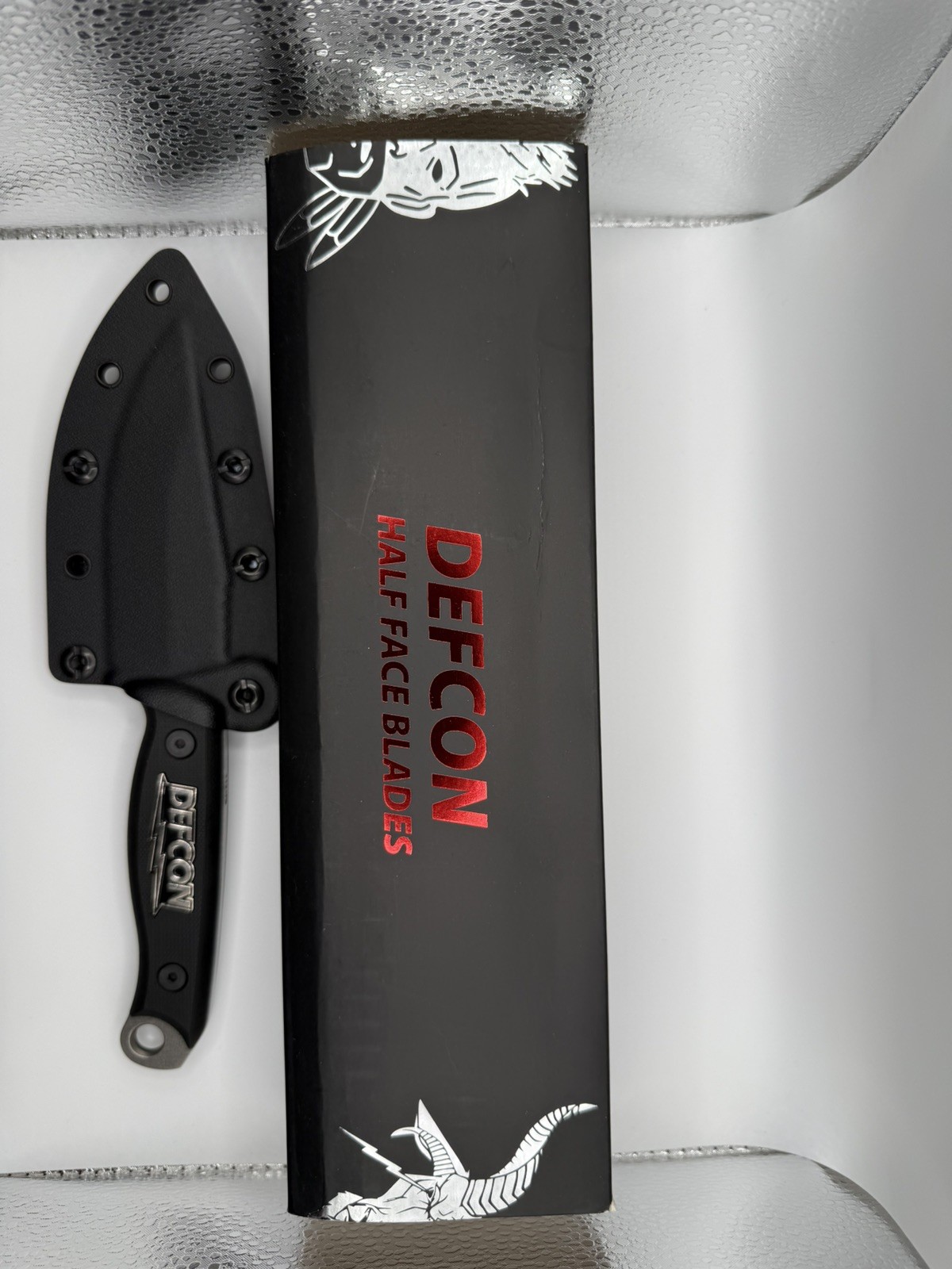 DEFCON x HFB Crow Jr Fixed Knife #112/300 S45VN G10 Mint w/ Sheath & Box