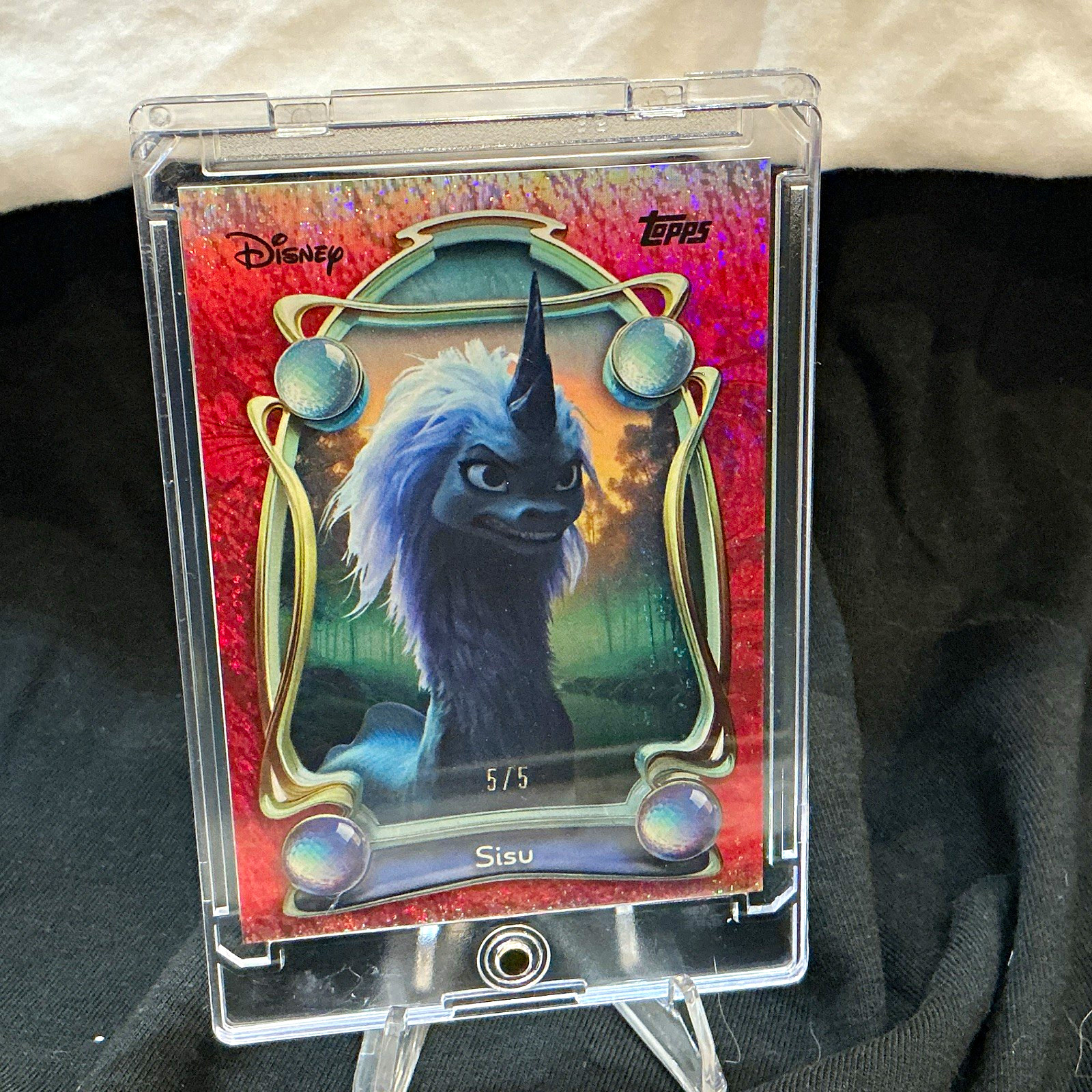 2025 Topps Disney Sisu /5 - #5 Red Glitter #93
