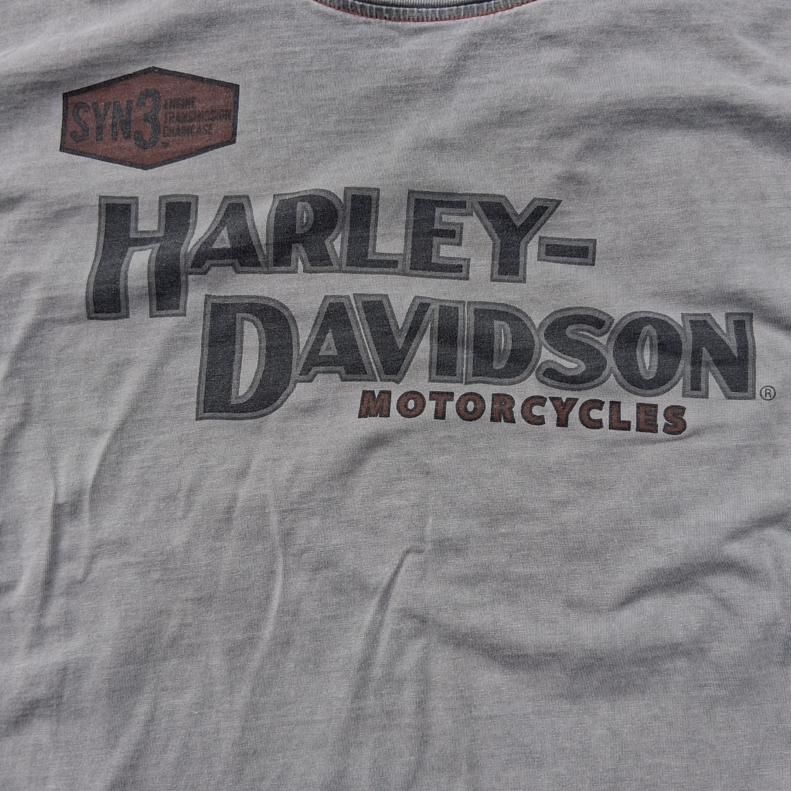 Harley-Davidson Men’s Gray Long Sleeve T-Shirt Est. 1903 Graphic Size XL