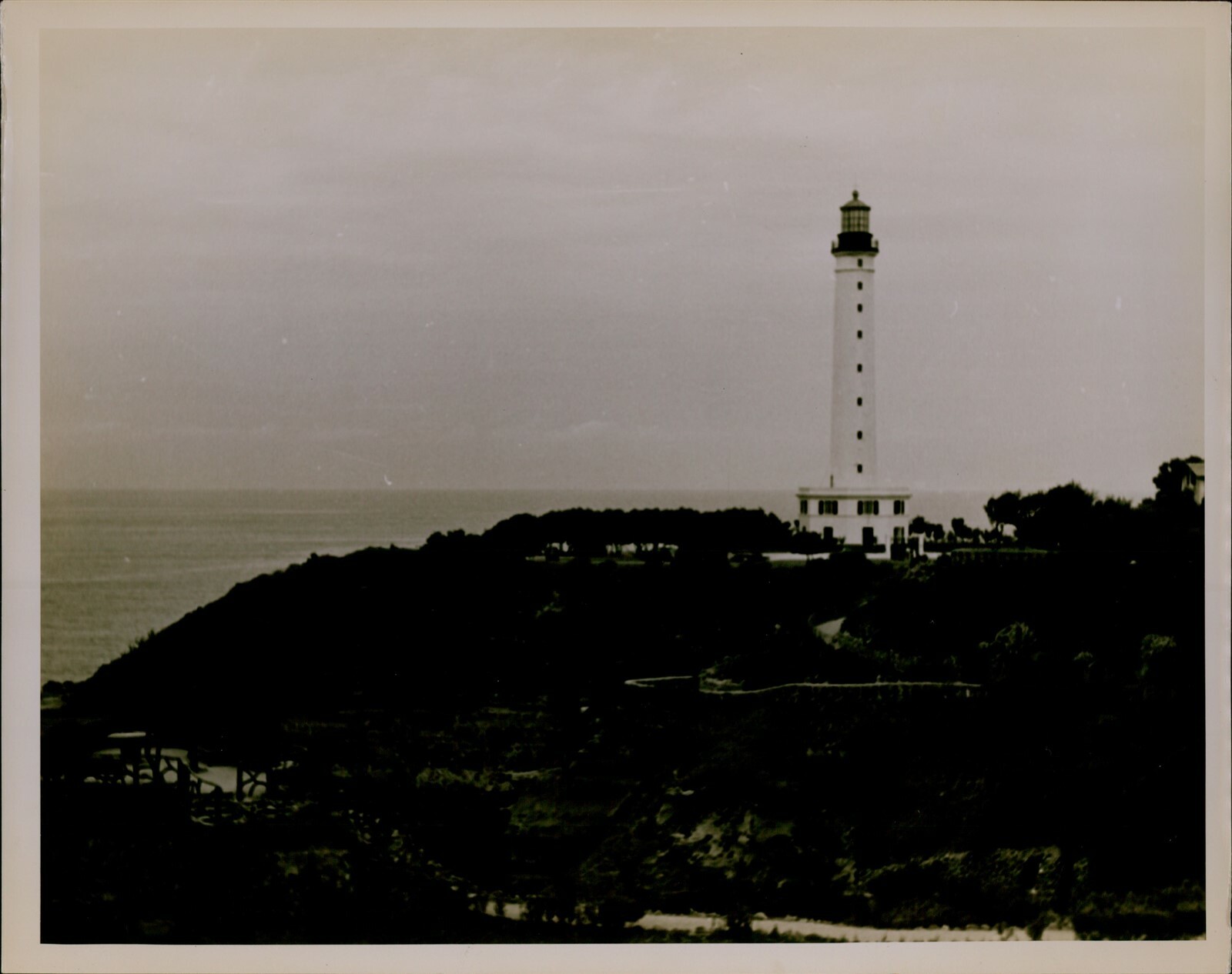 GA38 Original Photo EUROPEAN LIGHTHOUSE Serene Landscape Nautical Seaside Scene